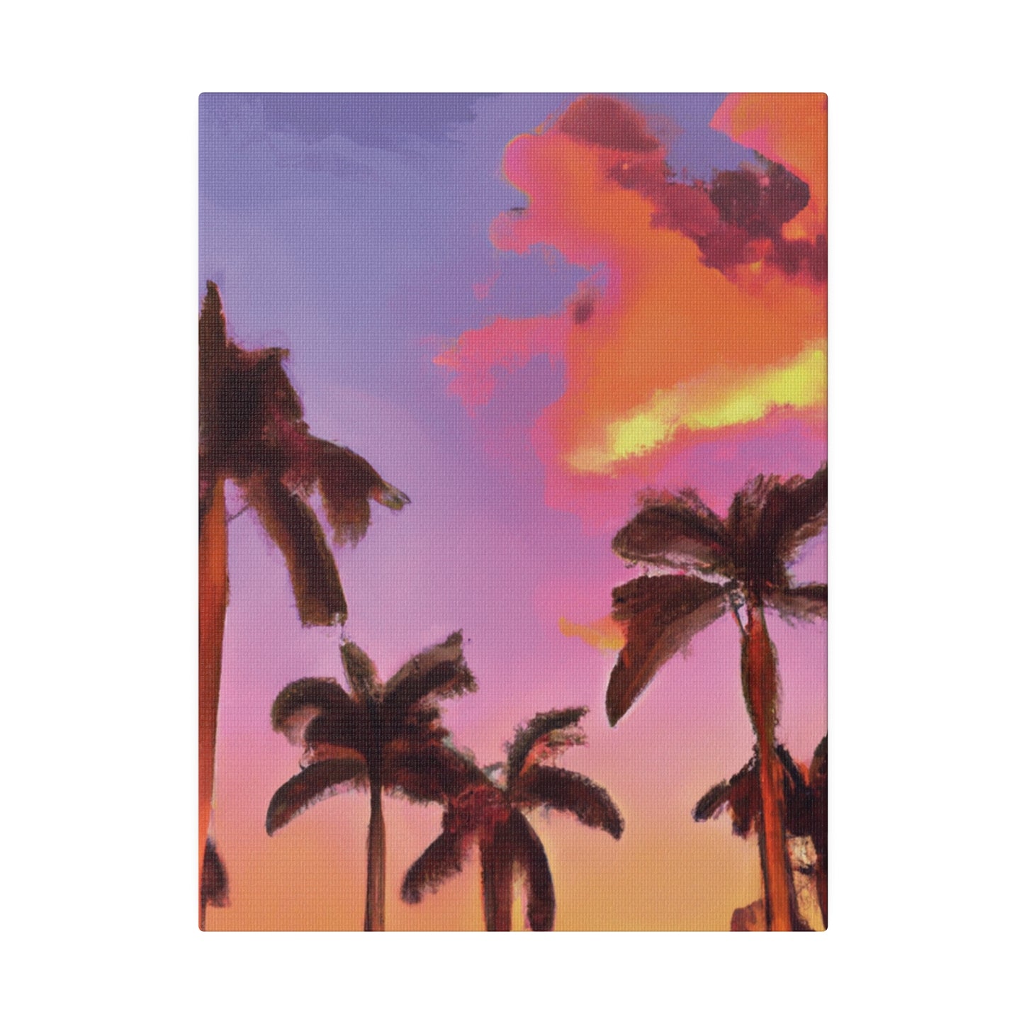 7518V - Miami Beach Sunset Painting Print | Miami | Beach | Sunset | Poster | Home Decor | Wall Art | Canvas