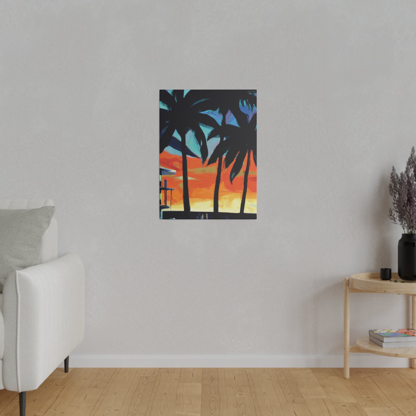 4567W - Miami Beach Sunset Painting Print | Miami | Beach | Sunset | Poster | Home Decor | Wall Art | Canvas