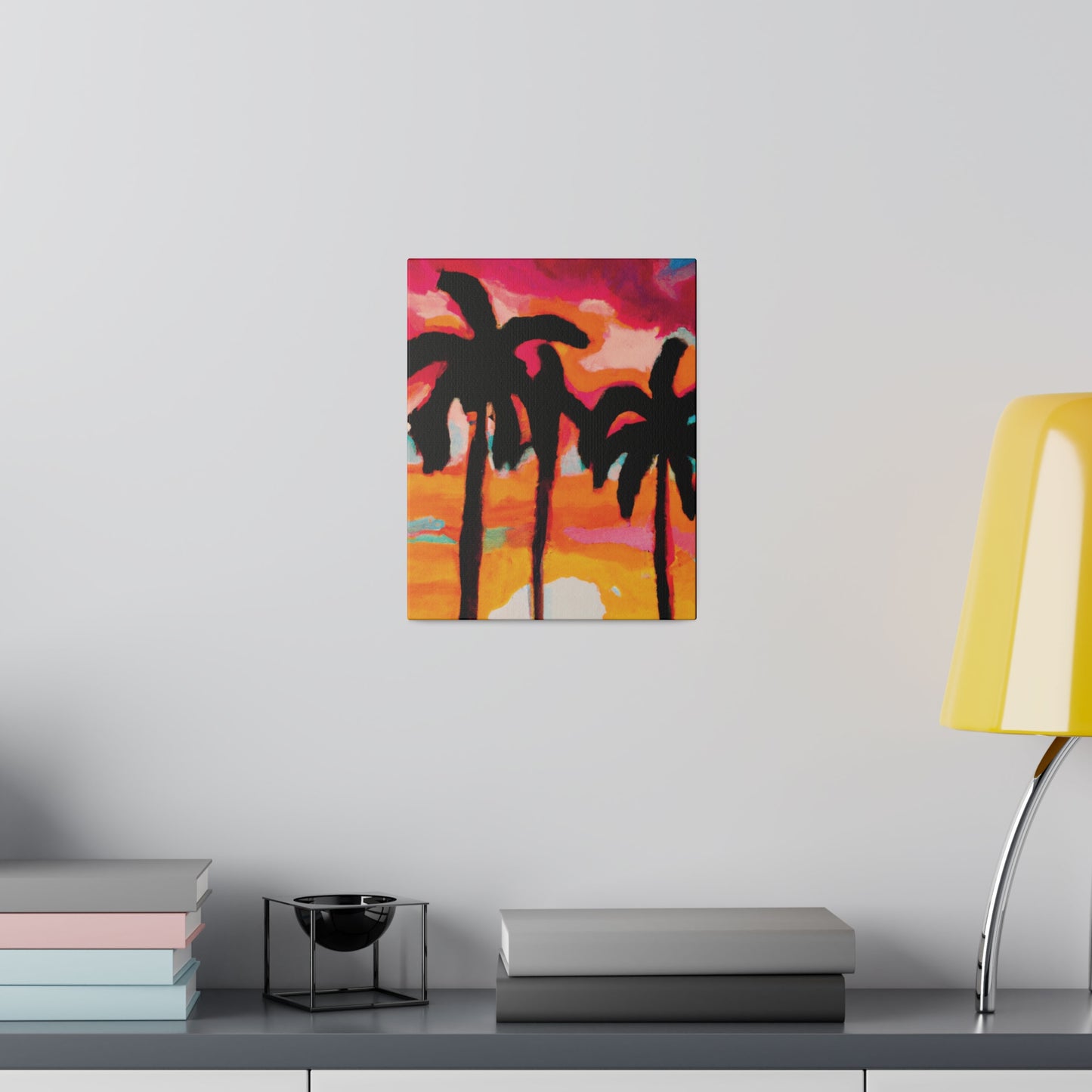 4763O - Miami Beach Sunset Painting Print | Miami | Beach | Sunset | Poster | Home Decor | Wall Art | Canvas