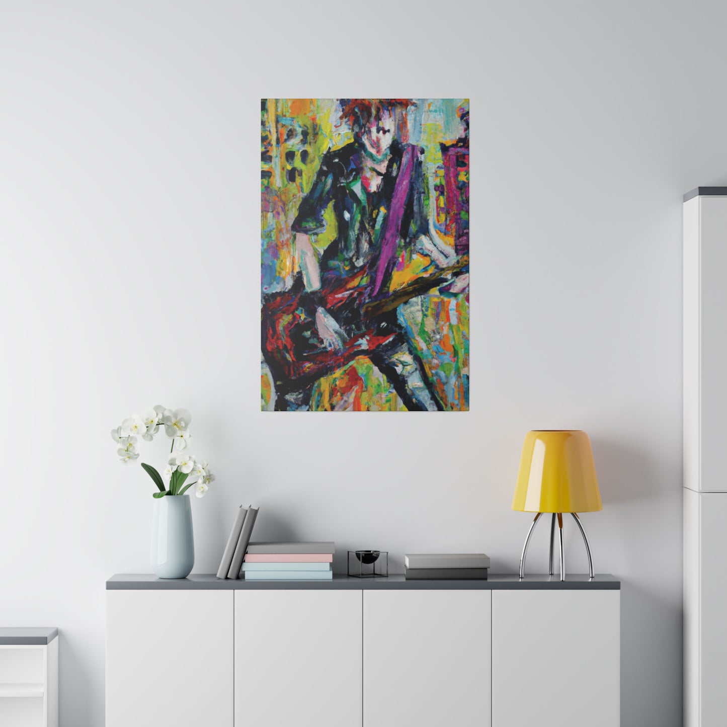 5521G - Rockstar Oil Painting Style Print | Poster | Home Decor | Wall Art | Music Art | Canvas