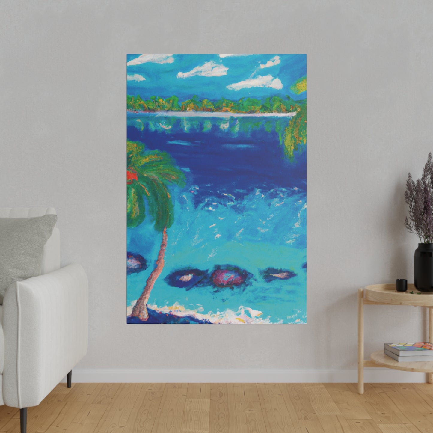 9850E - Bahamas Ocean Painting Print | Bahamas | Ocean | Beach | Poster | Home Decor | Wall Art | Canvas