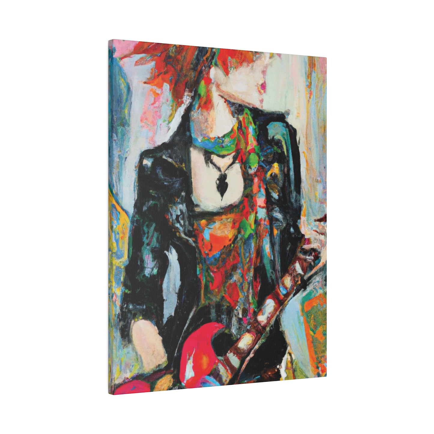 7482S - Rockstar Oil Painting Style Print | Poster | Home Decor | Wall Art | Music Art | Canvas