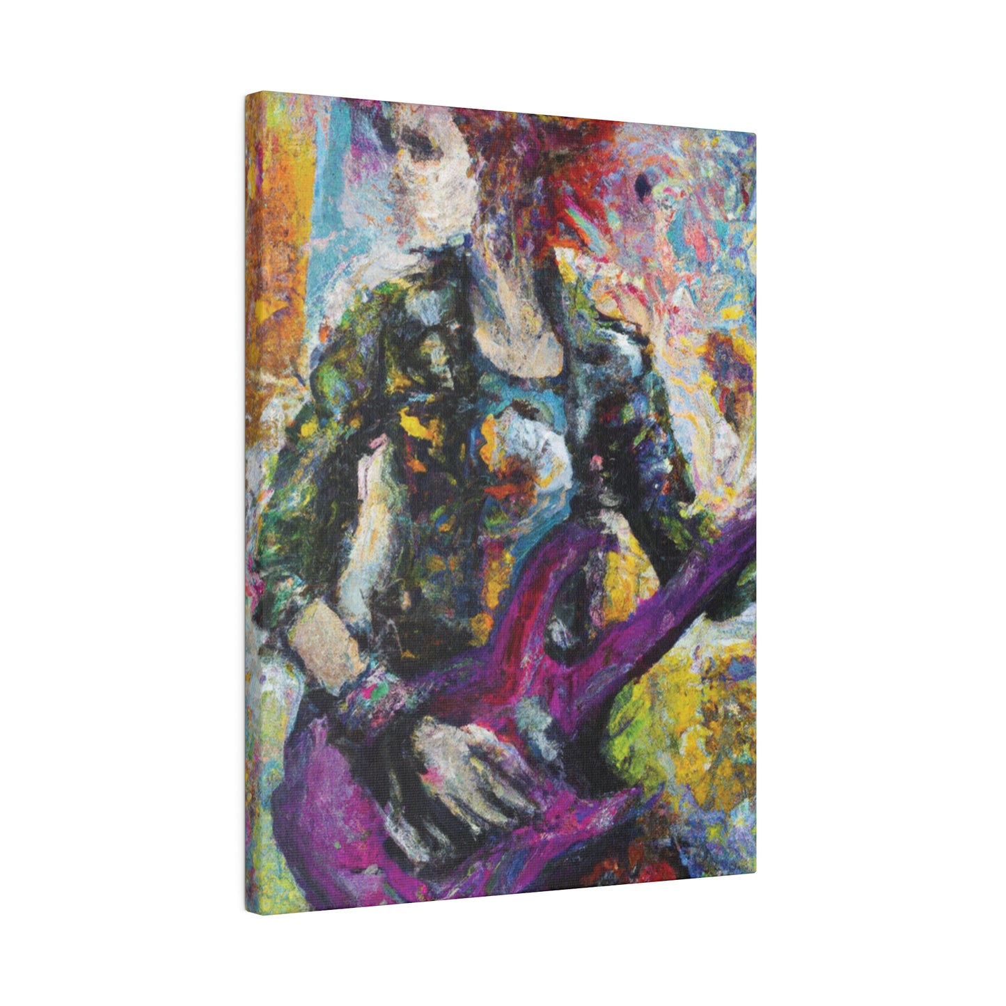 5487U - Rockstar Oil Painting Style Print | Poster | Home Decor | Wall Art | Music Art | Canvas