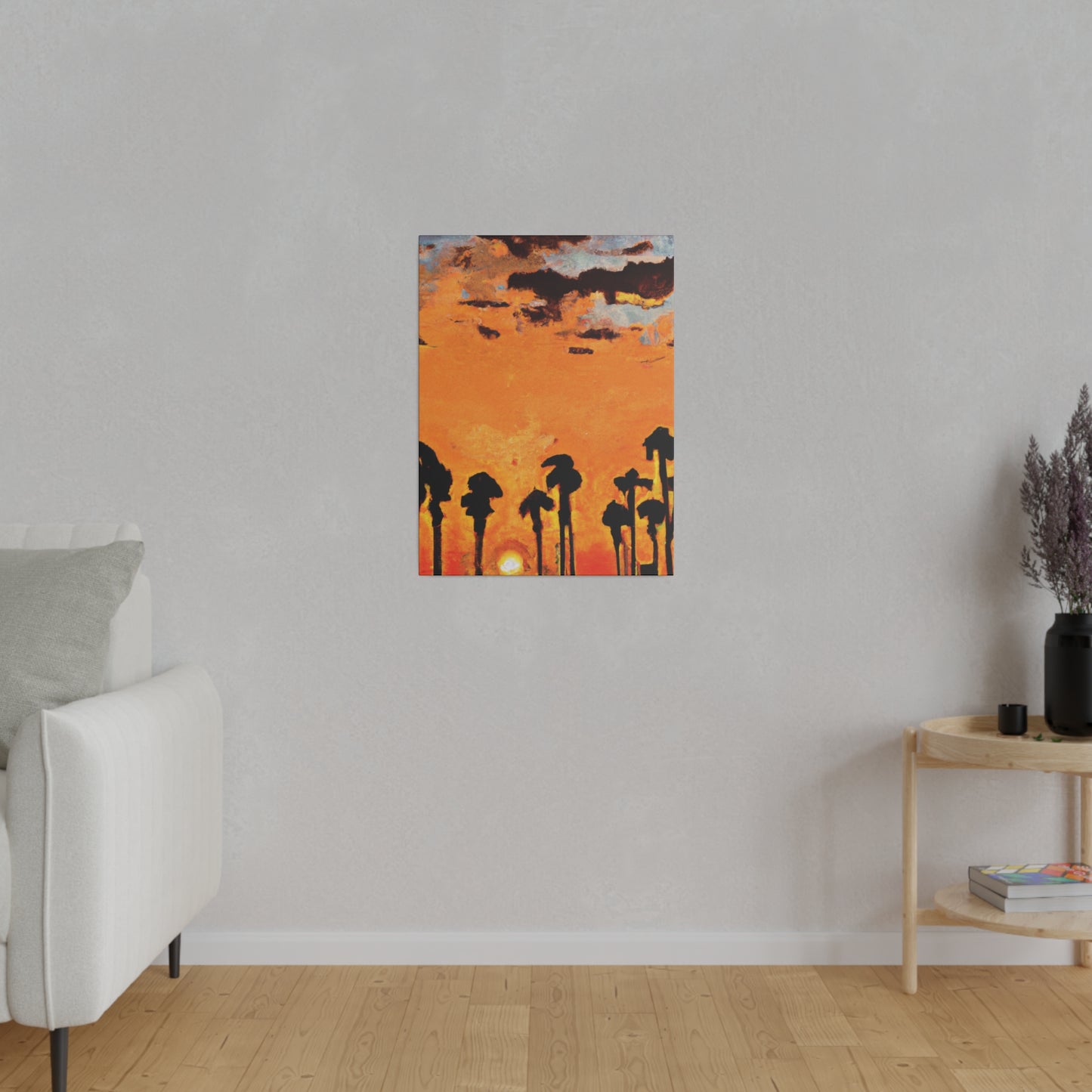 3231S - Miami Beach Sunset Painting Print | Miami | Beach | Sunset | Poster | Home Decor | Wall Art | Canvas