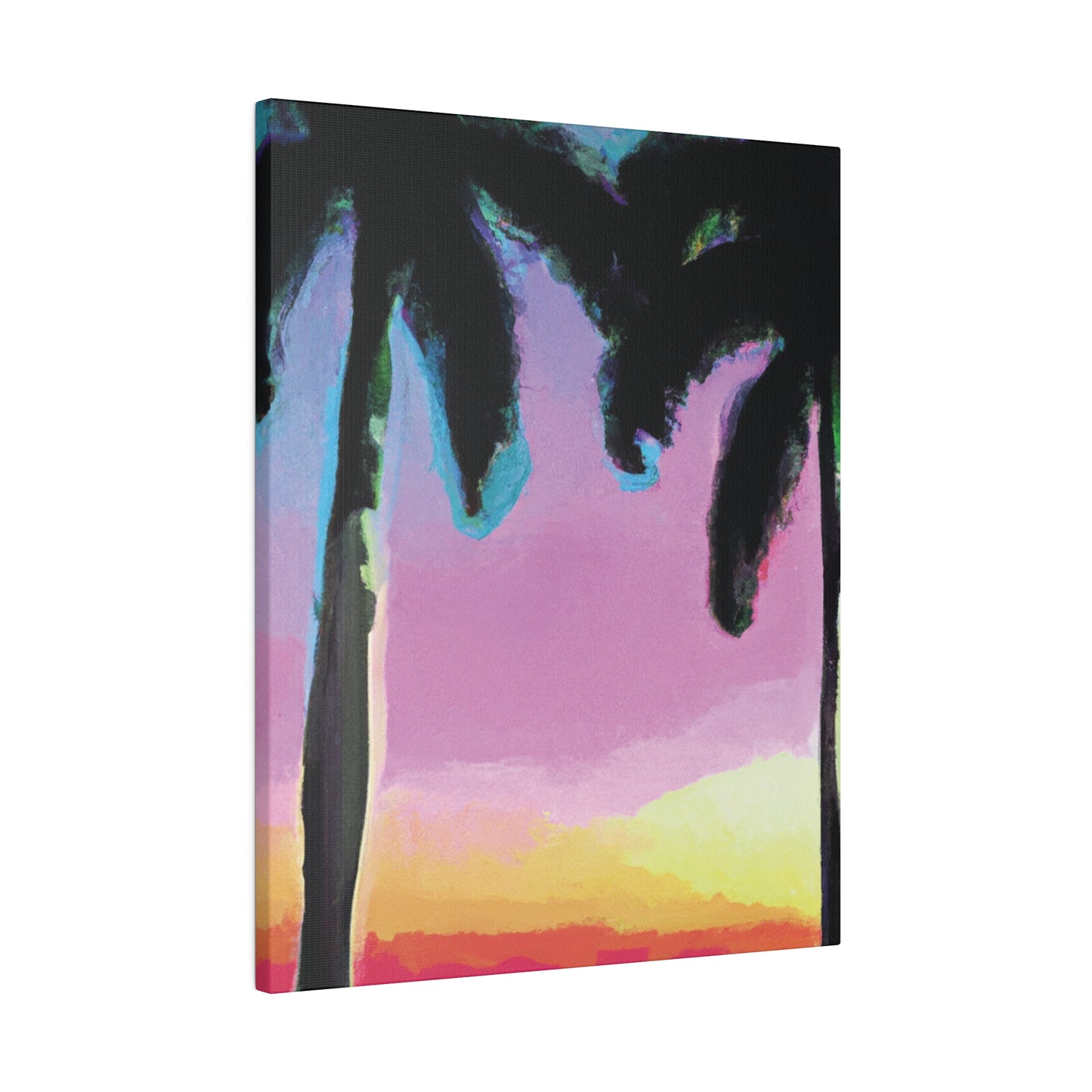 8491N - Miami Beach Sunset Painting Print | Miami | Beach | Sunset | Poster | Home Decor | Wall Art | Canvas