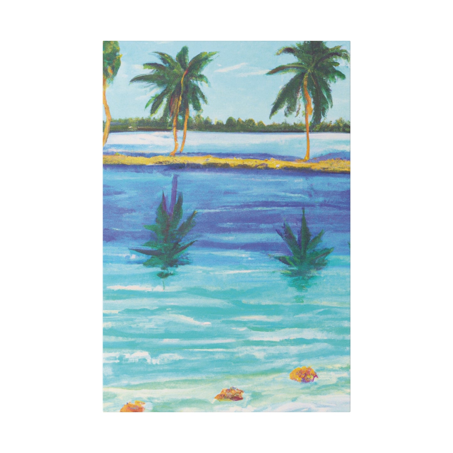 9768P - Bahamas Ocean Painting Print | Bahamas | Ocean | Beach | Poster | Home Decor | Wall Art | Canvas