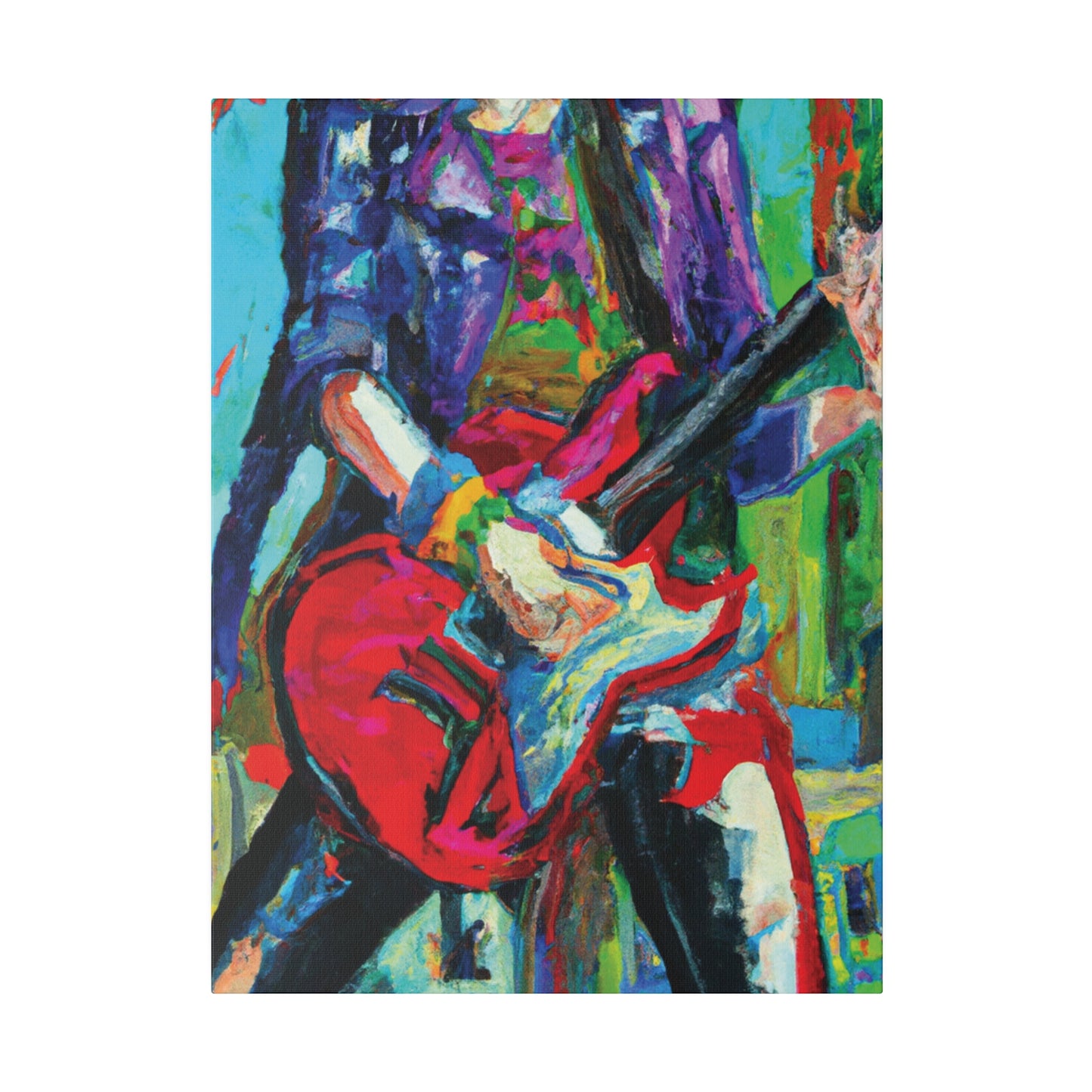 4491M - Rockstar Oil Painting Style Print | Poster | Home Decor | Wall Art | Music Art | Canvas