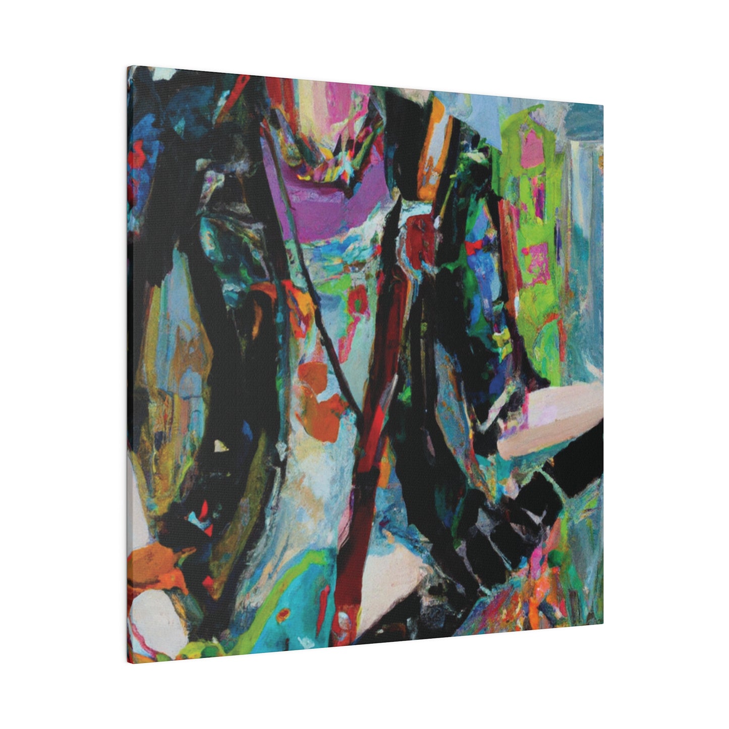 745O - Rockstar Oil Painting Style Print | Poster | Home Decor | Wall Art | Music Art | Canvas