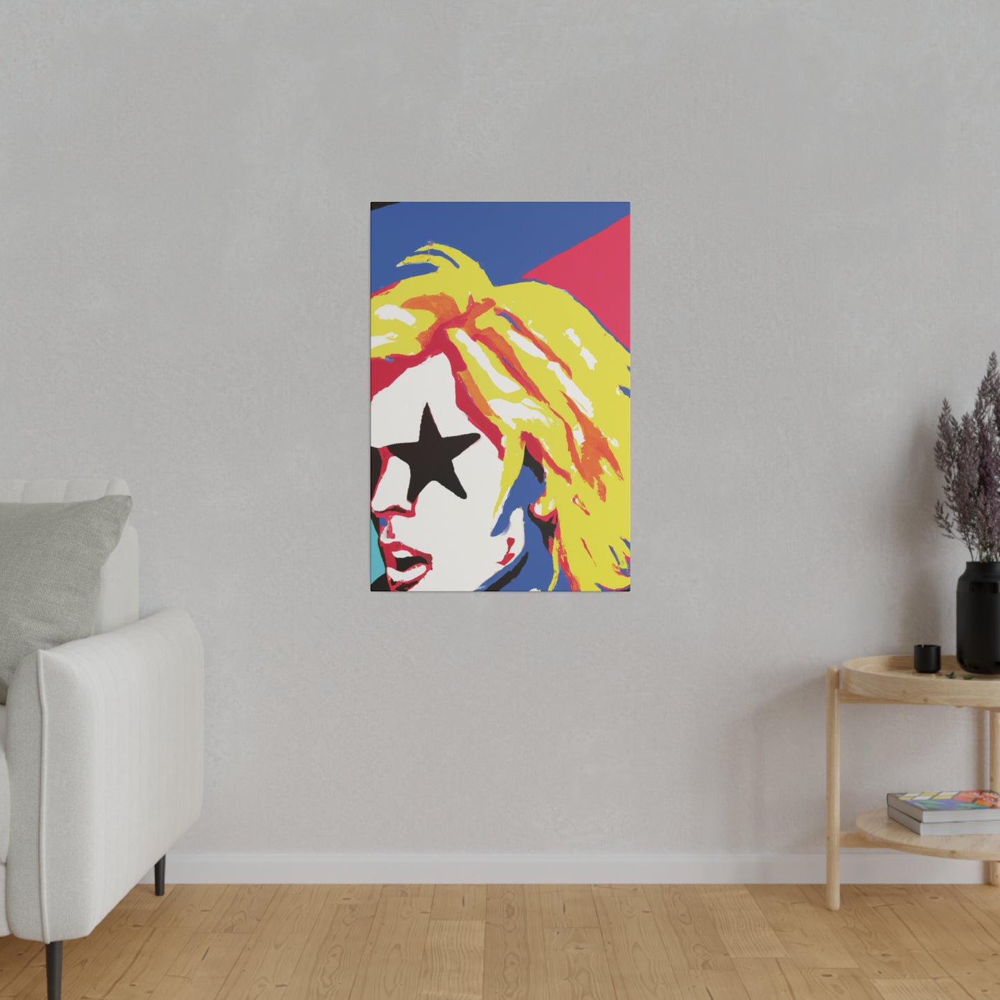 5402P - Rockstar Painting Print | Face | Abstract | Poster | Home Decor | Wall Art | Music Art | Canvas