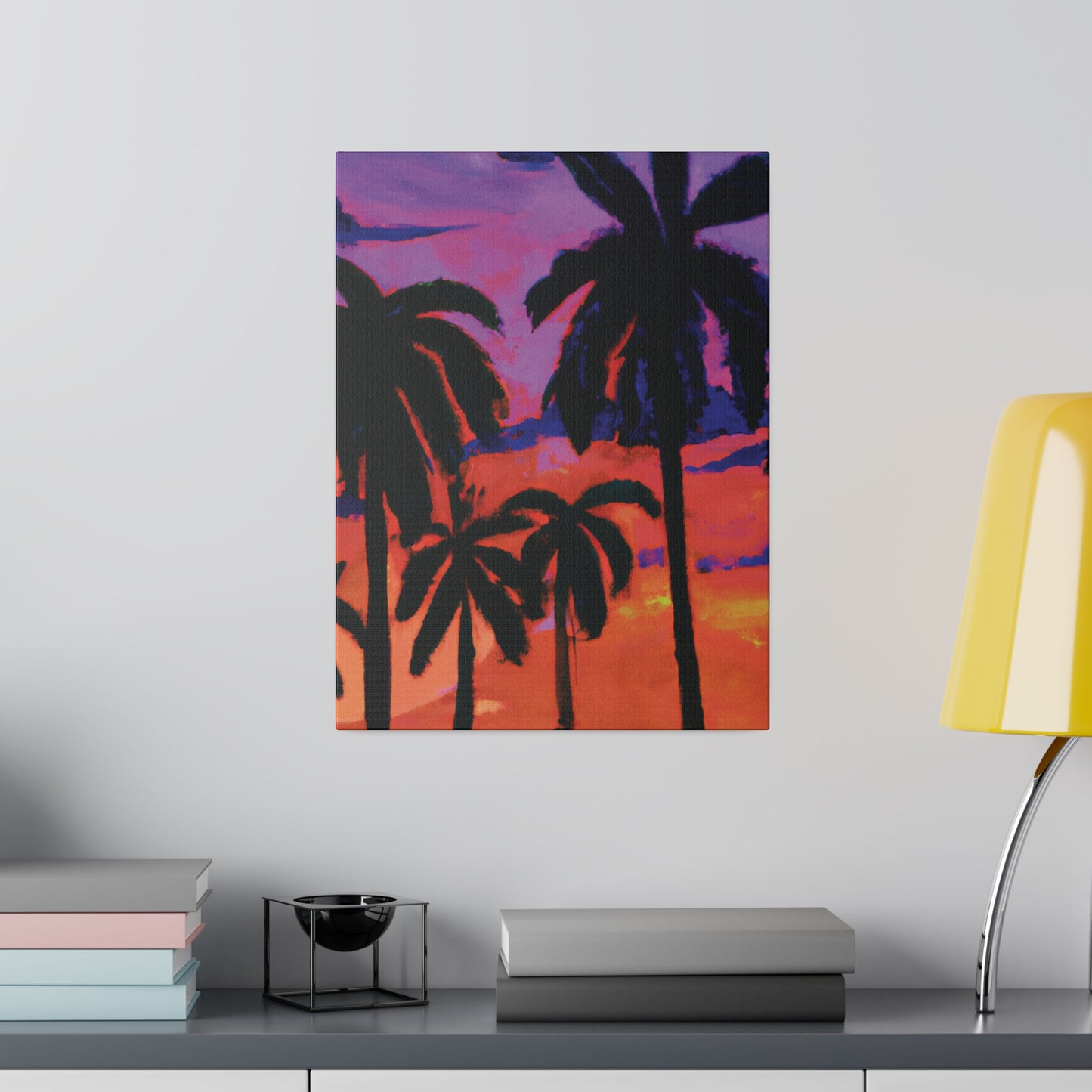 8314G - Miami Beach Sunset Painting Print | Miami | Beach | Sunset | Poster | Home Decor | Wall Art | Canvas