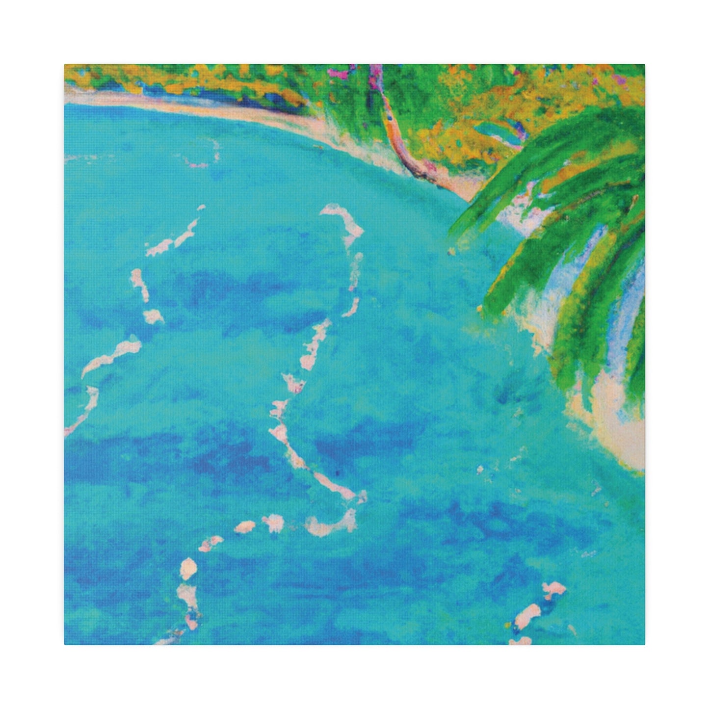 6605P - Bahamas Ocean Painting Print | Bahamas | Ocean | Beach | Poster | Home Decor | Wall Art | Canvas