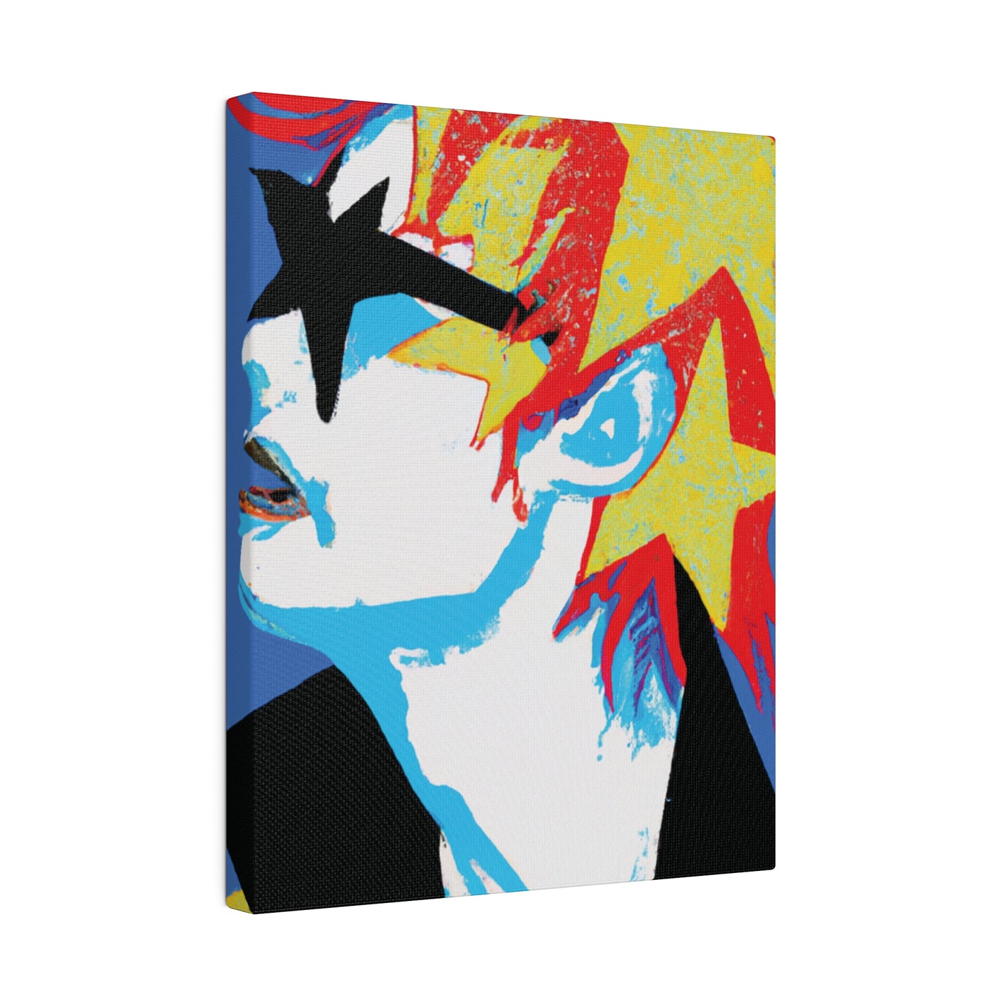 9245E - Rockstar Painting Print | Face | Abstract | Poster | Home Decor | Wall Art | Music Art | Canvas