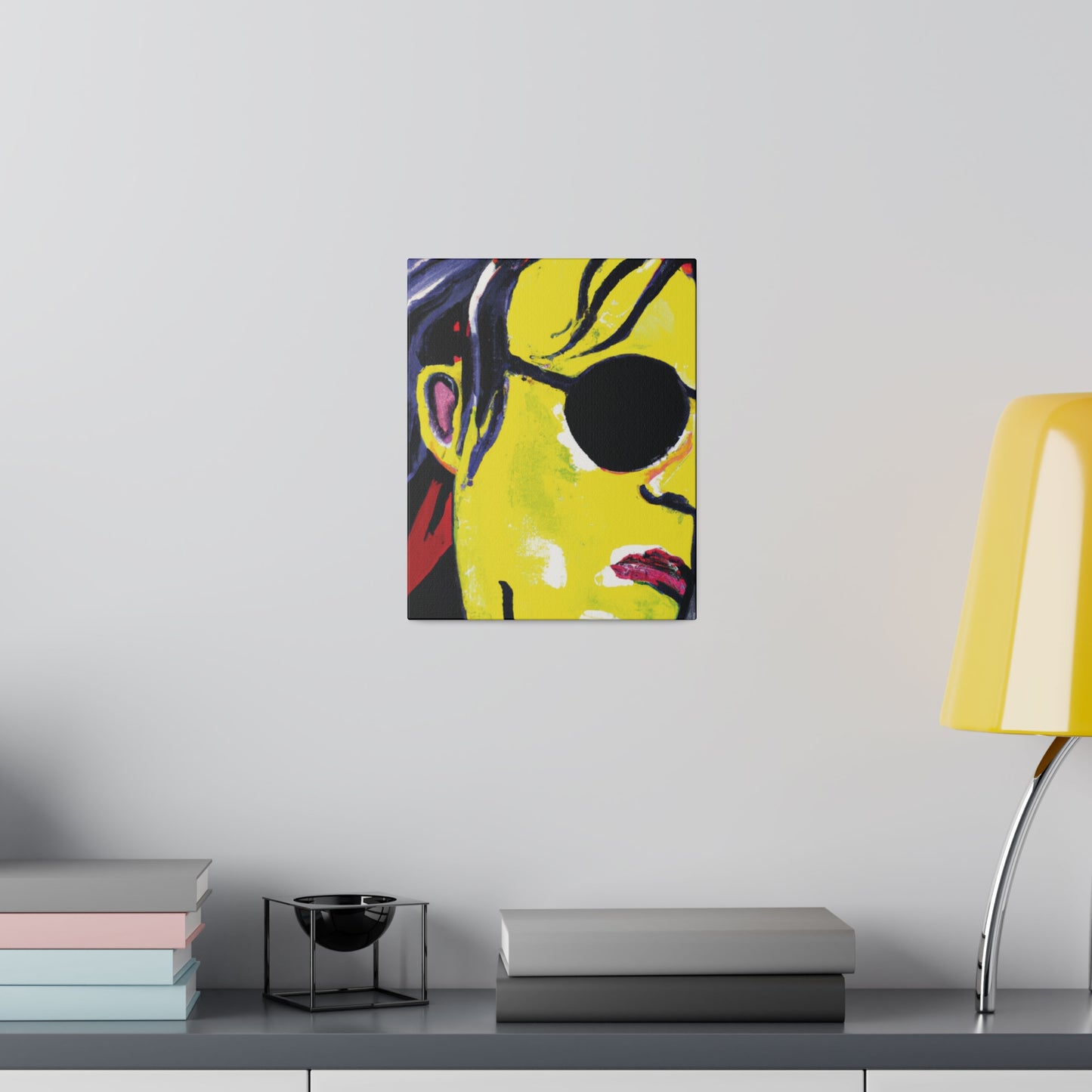 6607V - Rockstar Painting Print | Face | Abstract | Poster | Home Decor | Wall Art | Music Art | Canvas