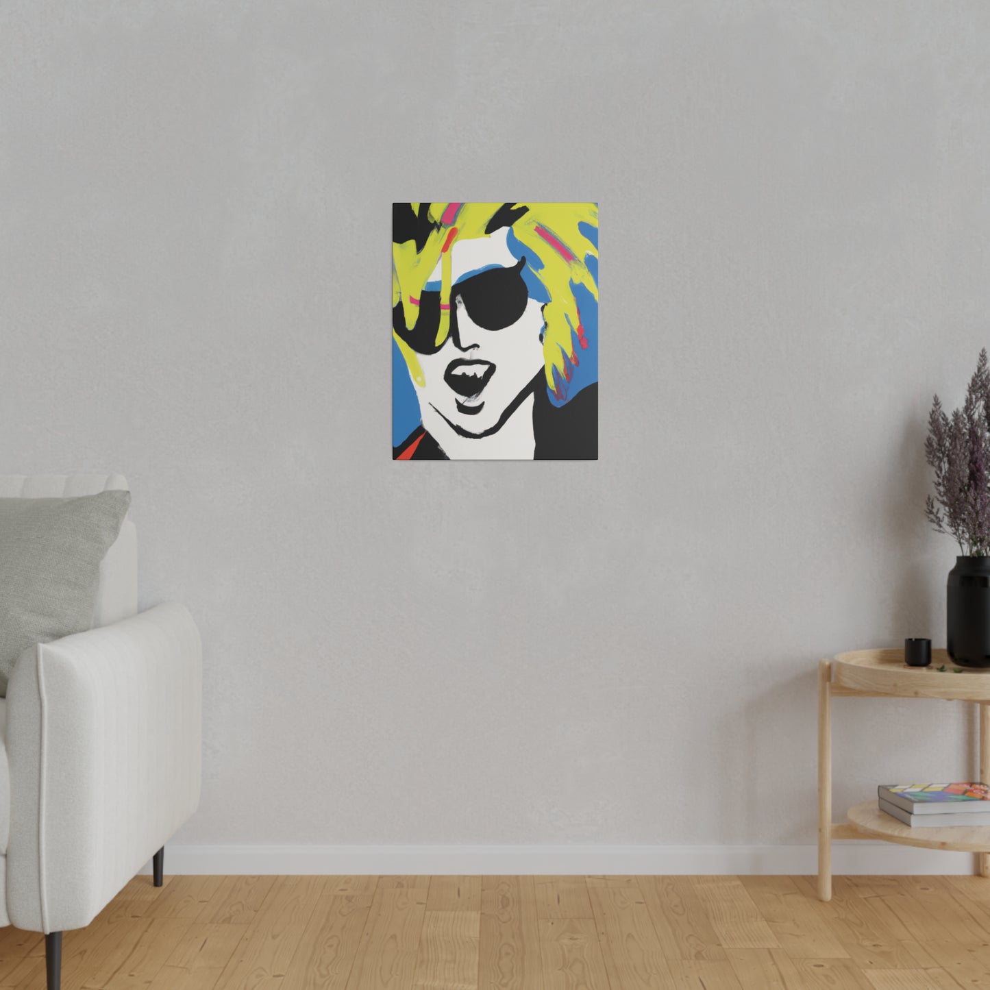 7500X - Rockstar Painting Print | Face | Abstract | Poster | Home Decor | Wall Art | Music Art | Canvas