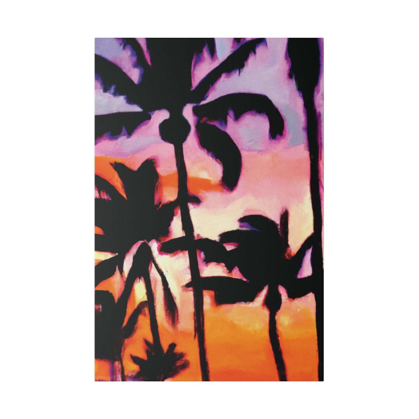 2090A - Miami Beach Sunset Painting Print | Miami | Beach | Sunset | Poster | Home Decor | Wall Art | Canvas