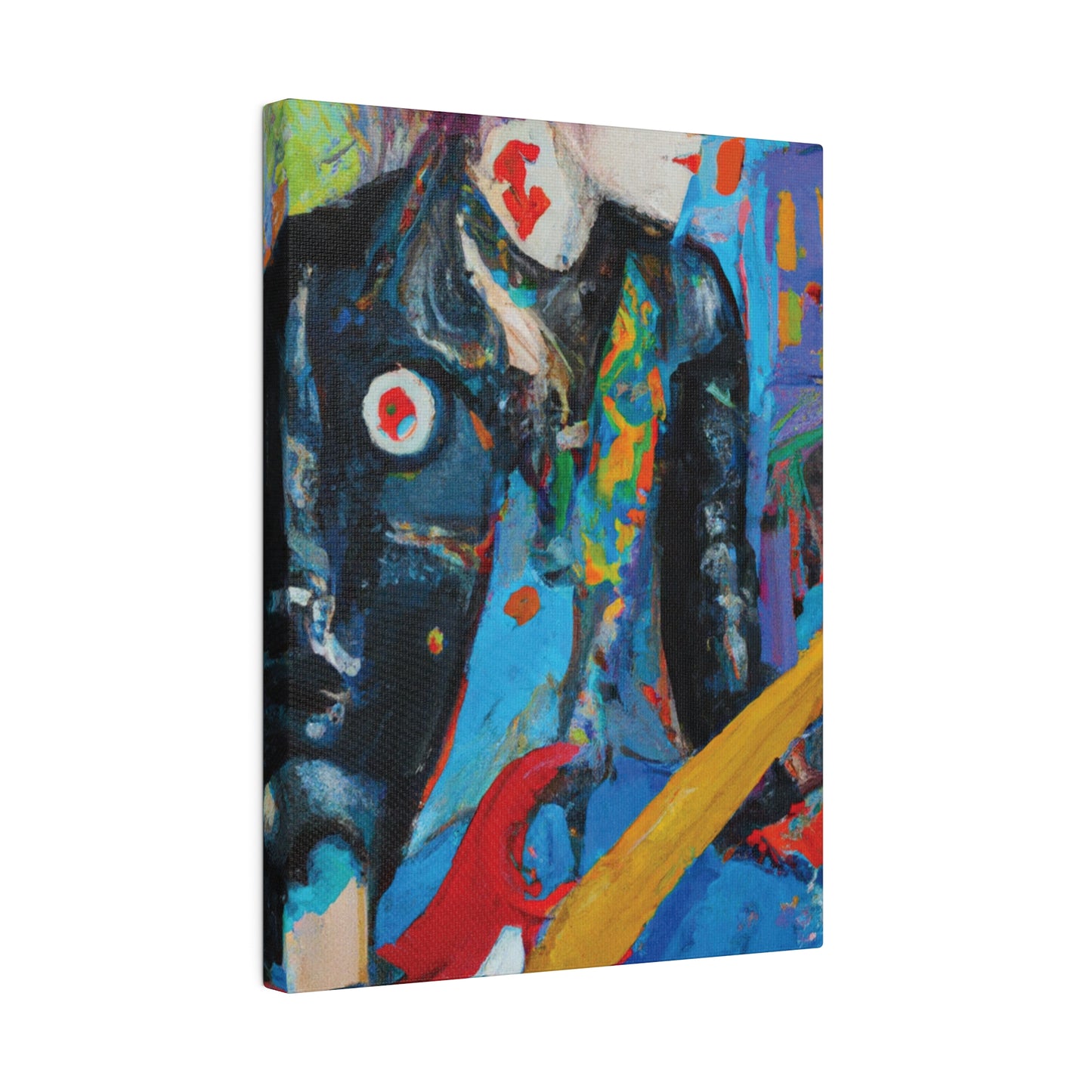 4391Q - Rockstar Oil Painting Style Print | Poster | Home Decor | Wall Art | Music Art | Canvas