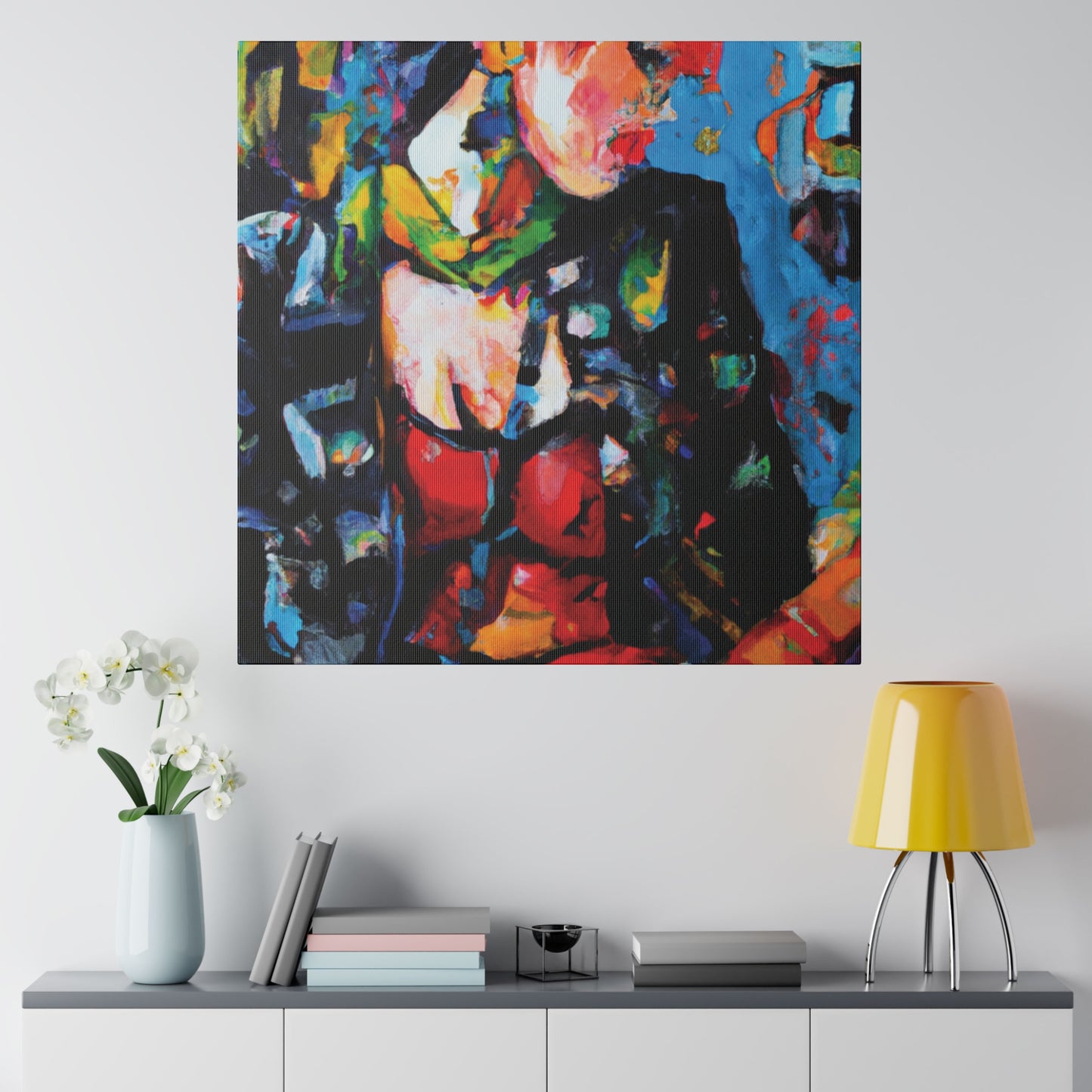 9602B - Rockstar Oil Painting Style Print | Poster | Home Decor | Wall Art | Music Art | Canvas