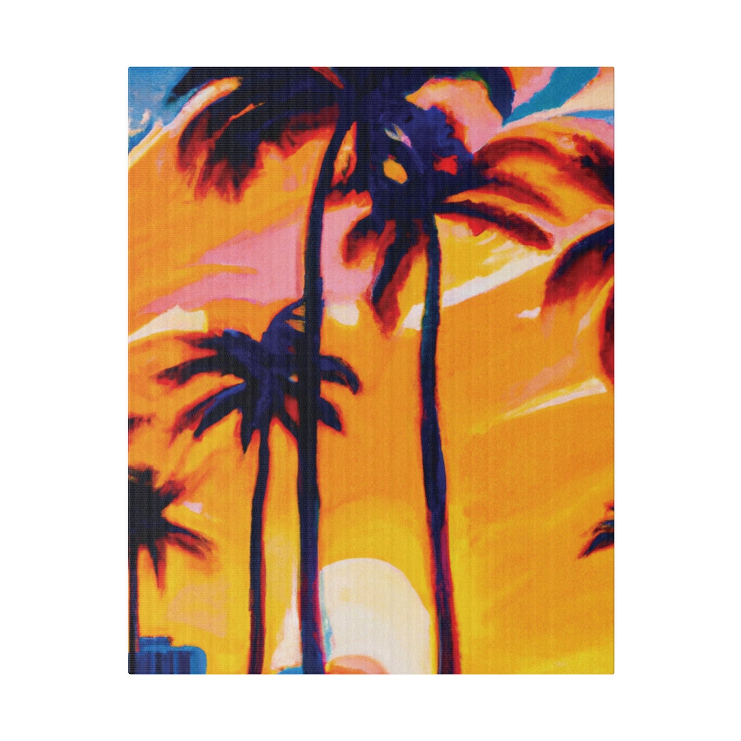 2067G - Miami Beach Sunset Painting Print | Miami | Beach | Sunset | Poster | Home Decor | Wall Art | Canvas