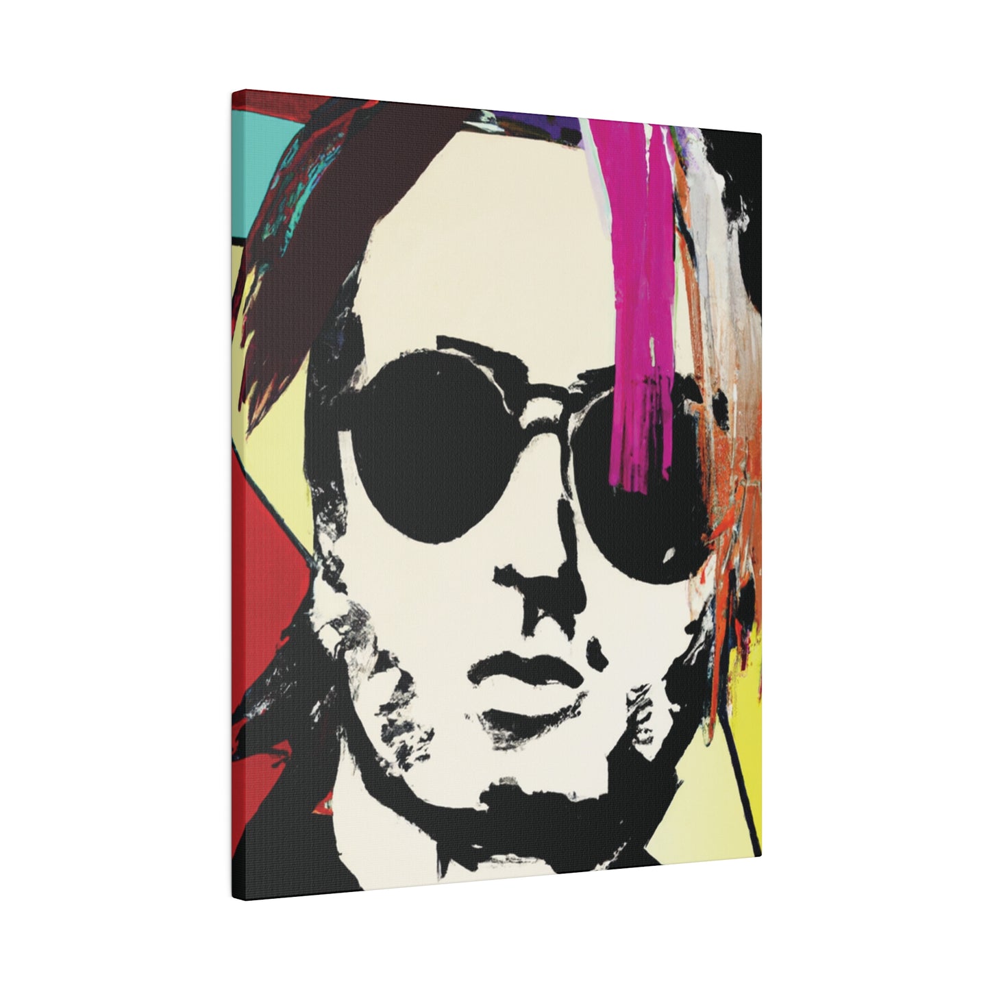 7641U - Rockstar Painting Print | Face | Abstract | Poster | Home Decor | Wall Art | Music Art | Canvas