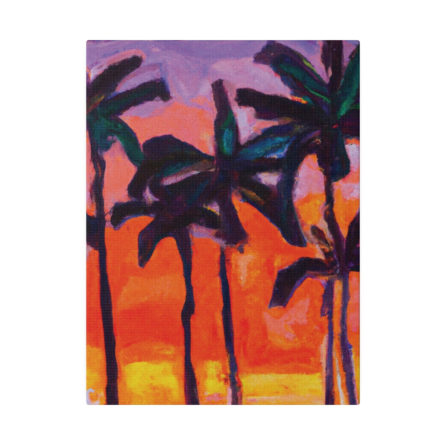 5618V - Miami Beach Sunset Painting Print | Miami | Beach | Sunset | Poster | Home Decor | Wall Art | Canvas