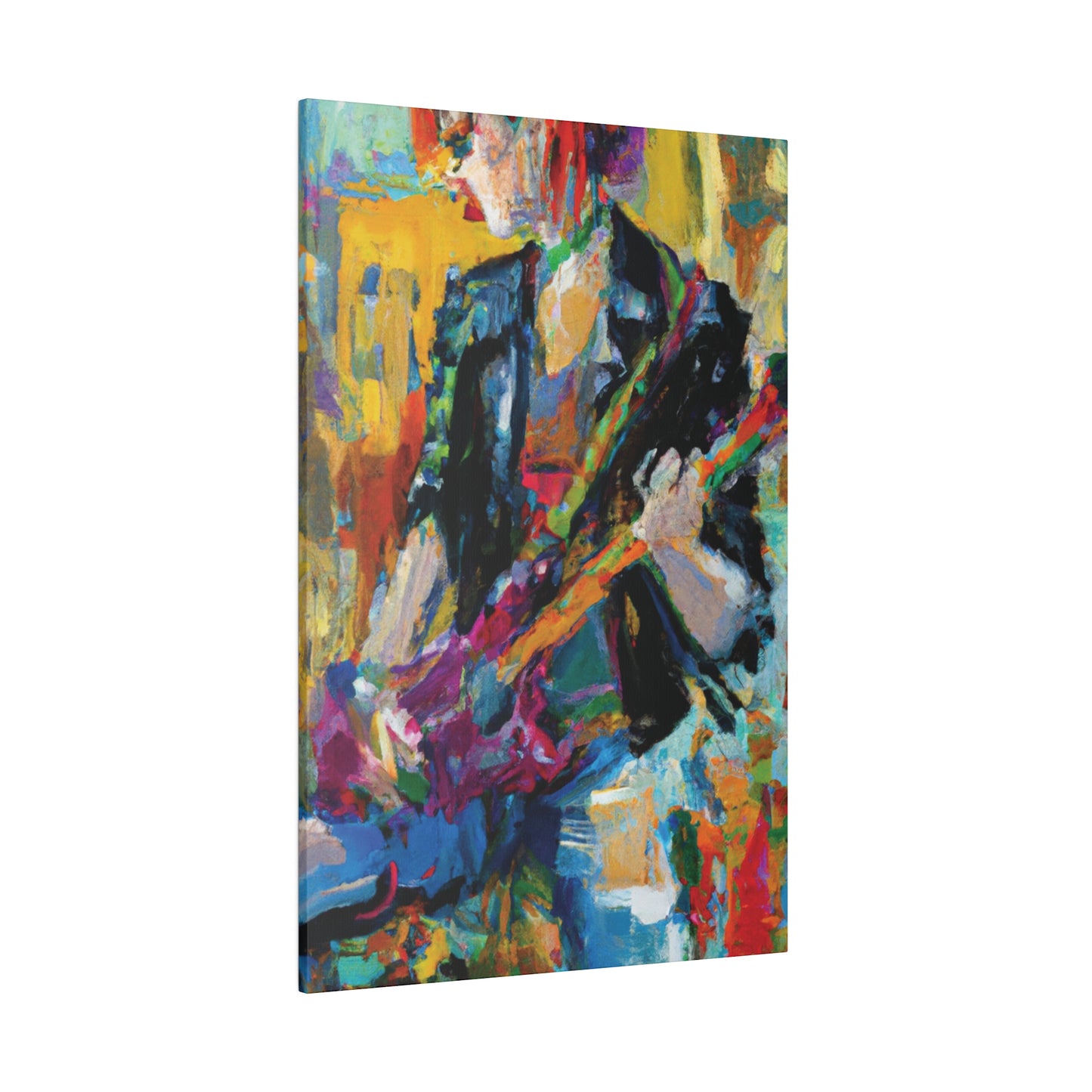 4813Q - Rockstar Oil Painting Style Print | Poster | Home Decor | Wall Art | Music Art | Canvas