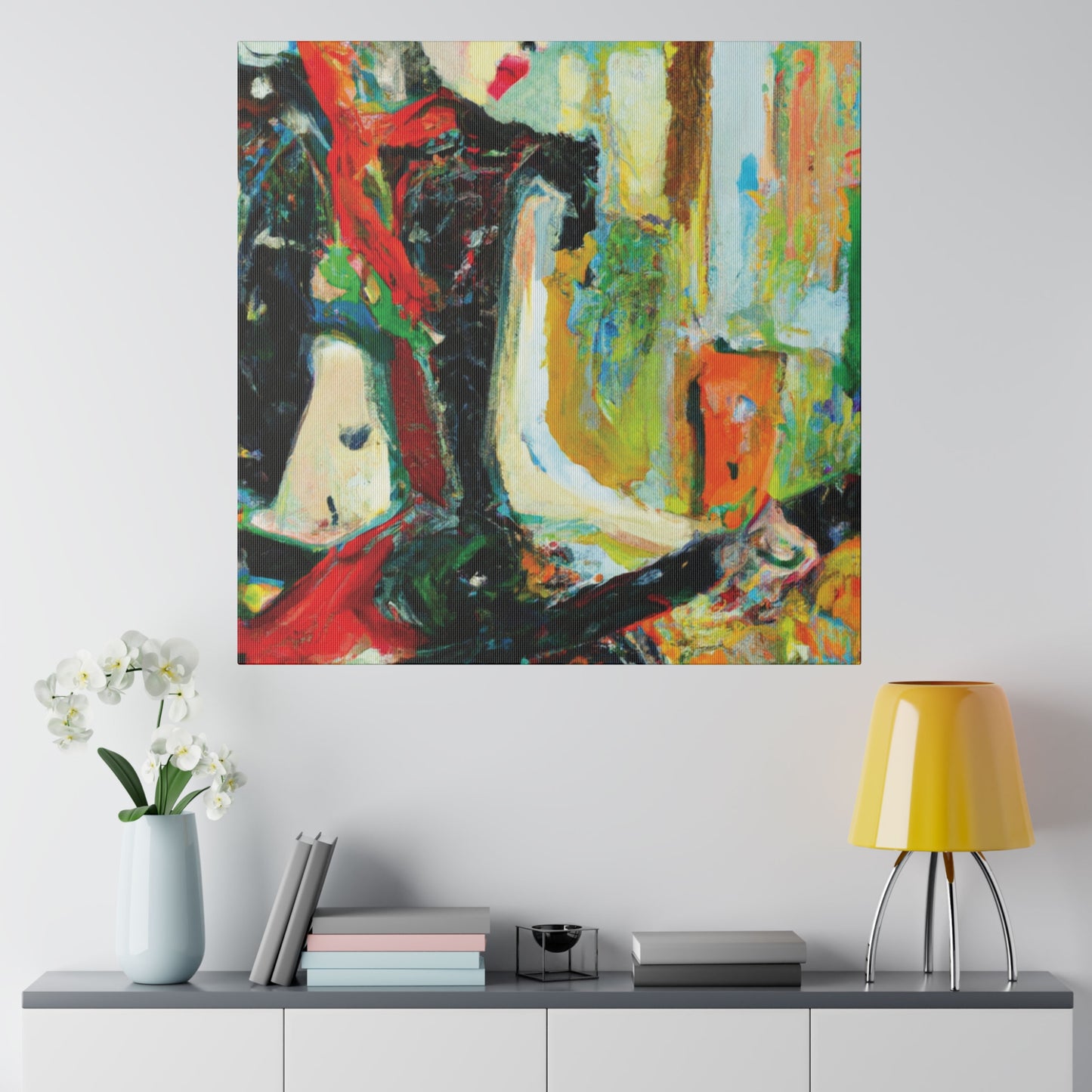 4824H - Rockstar Oil Painting Style Print | Poster | Home Decor | Wall Art | Music Art | Canvas