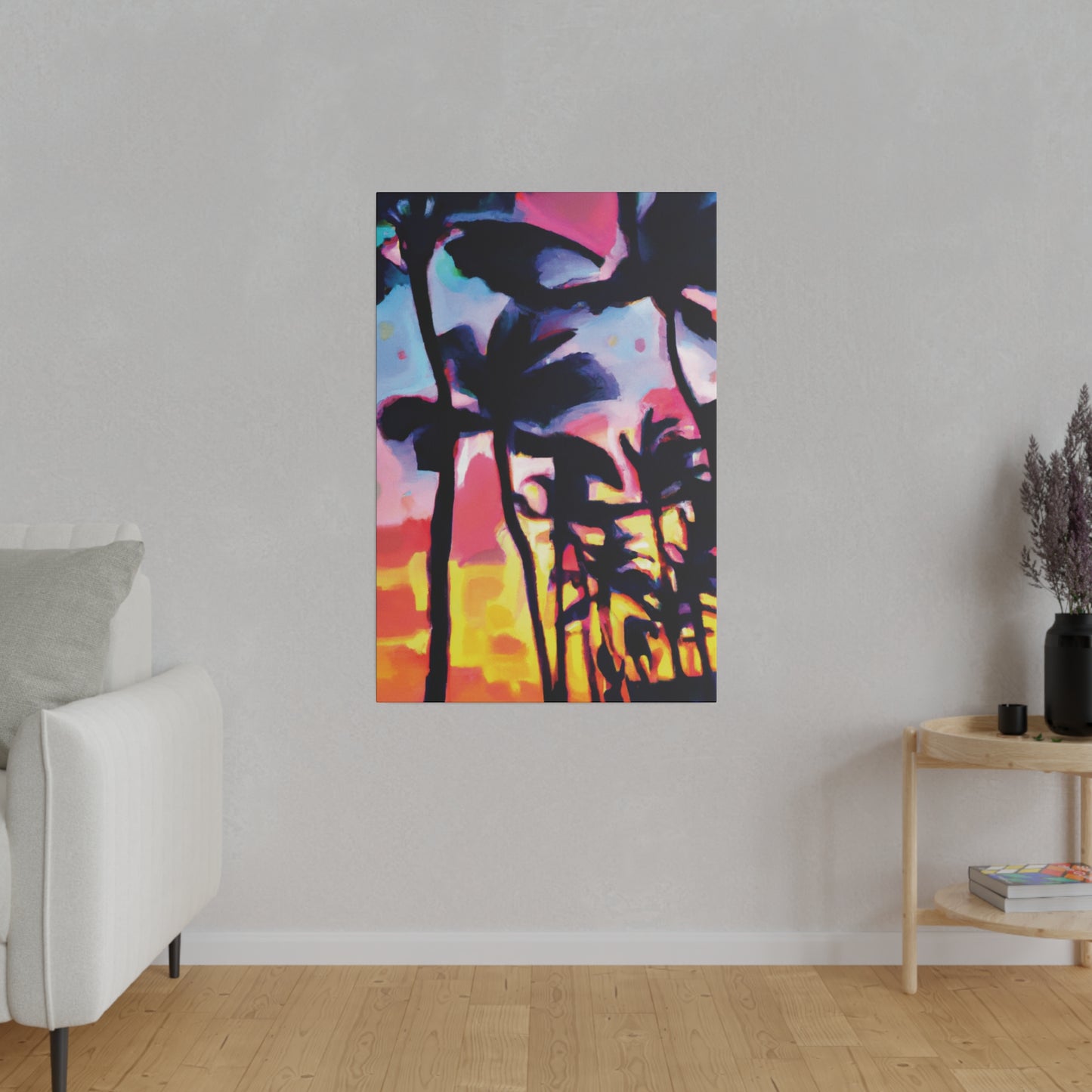 2637V - Miami Beach Sunset Painting Print | Miami | Beach | Sunset | Poster | Home Decor | Wall Art | Canvas