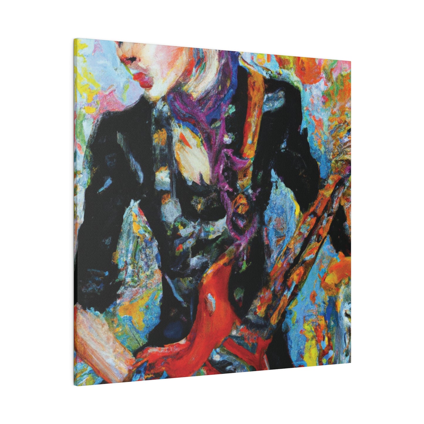 7123G - Rockstar Oil Painting Style Print | Poster | Home Decor | Wall Art | Music Art | Canvas