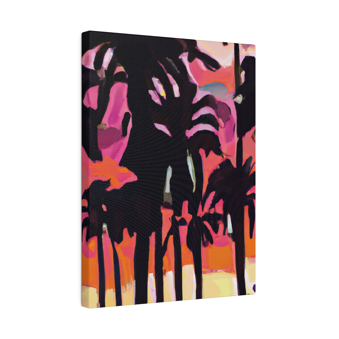 8741N - Miami Beach Sunset Painting Print | Miami | Beach | Sunset | Poster | Home Decor | Wall Art | Canvas