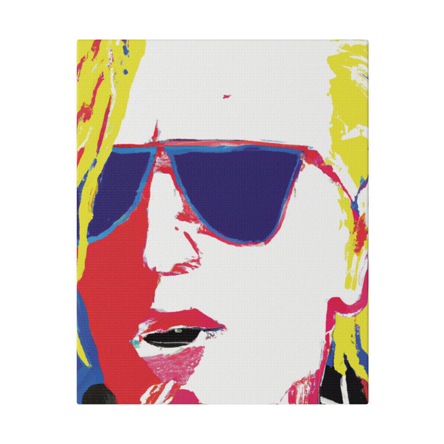 7405Y - Rockstar Painting Print | Face | Abstract | Poster | Home Decor | Wall Art | Music Art | Canvas