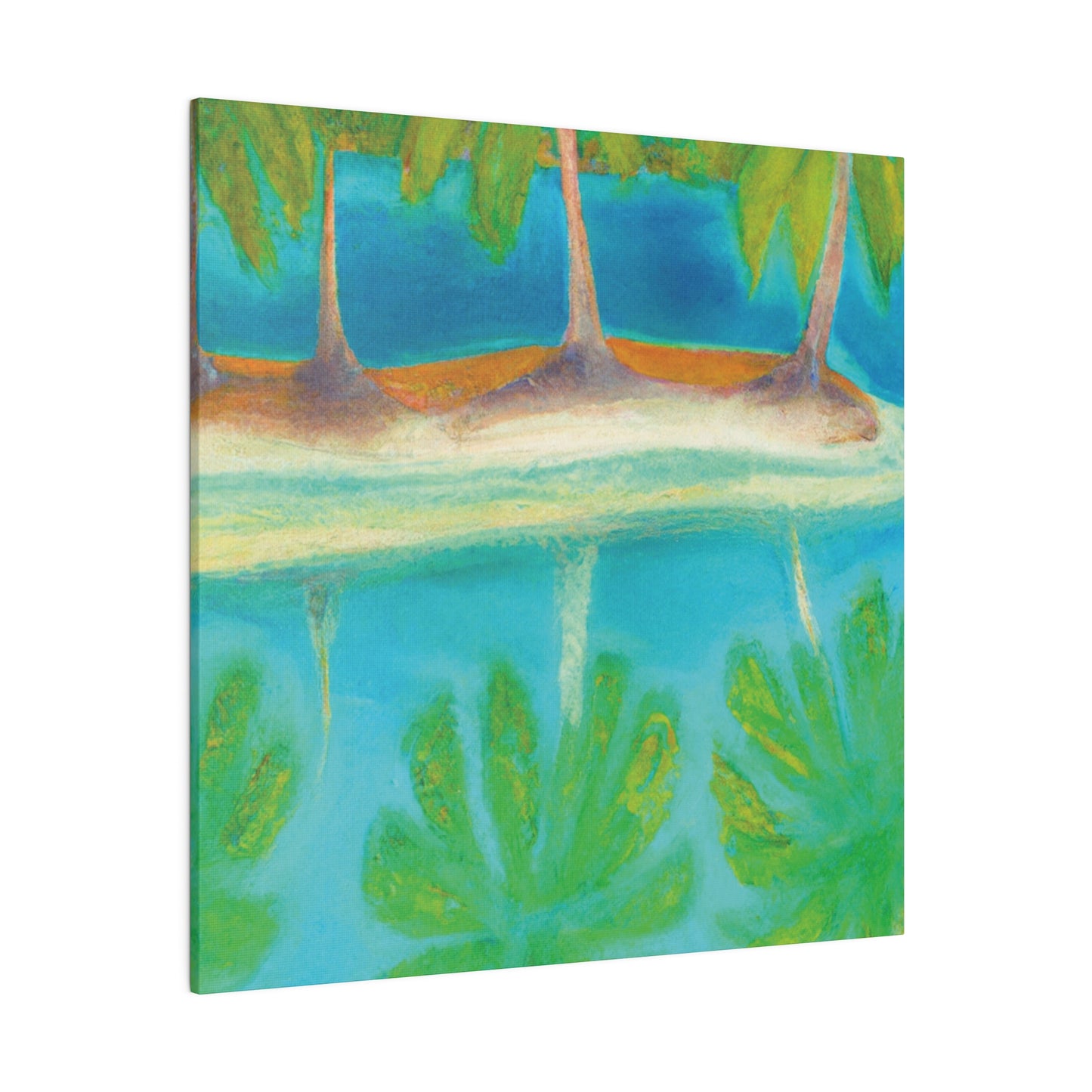 3294K - Bahamas Ocean Painting Print | Bahamas | Ocean | Beach | Poster | Home Decor | Wall Art | Canvas
