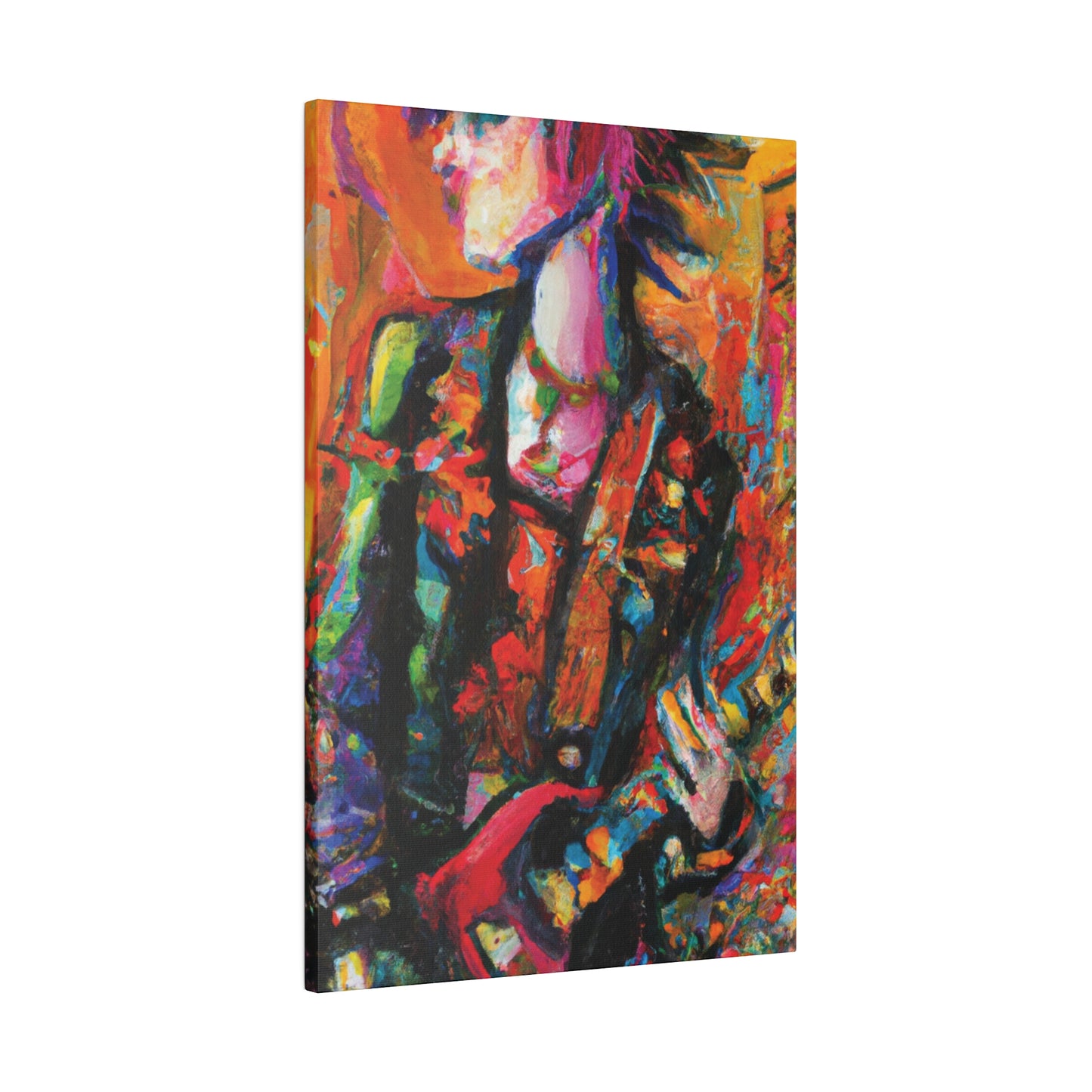 8245G - Rockstar Oil Painting Style Print | Poster | Home Decor | Wall Art | Music Art | Canvas