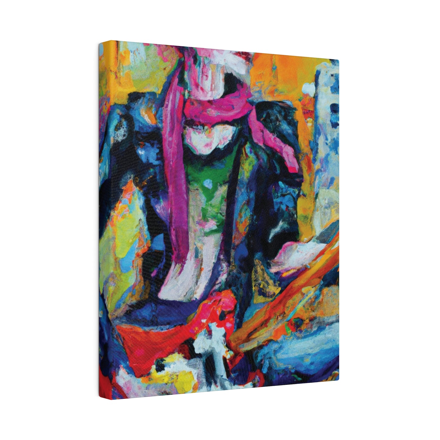 2736R - Rockstar Oil Painting Style Print | Poster | Home Decor | Wall Art | Music Art | Canvas