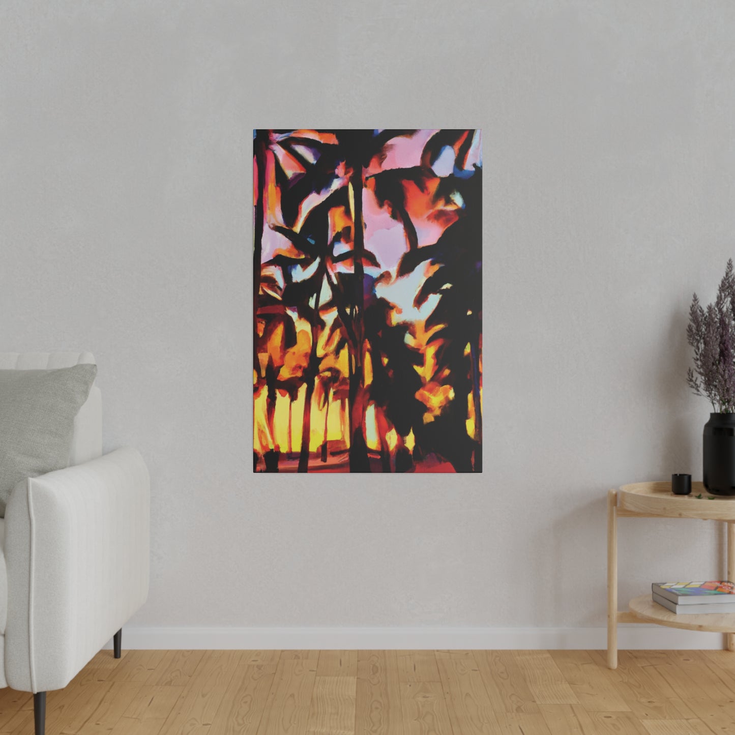 9123T - Miami Beach Sunset Painting Print | Miami | Beach | Sunset | Poster | Home Decor | Wall Art | Canvas