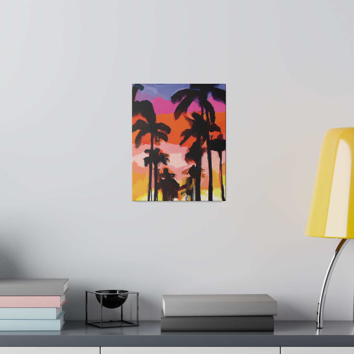 5857E - Miami Beach Sunset Painting Print | Miami | Beach | Sunset | Poster | Home Decor | Wall Art | Canvas