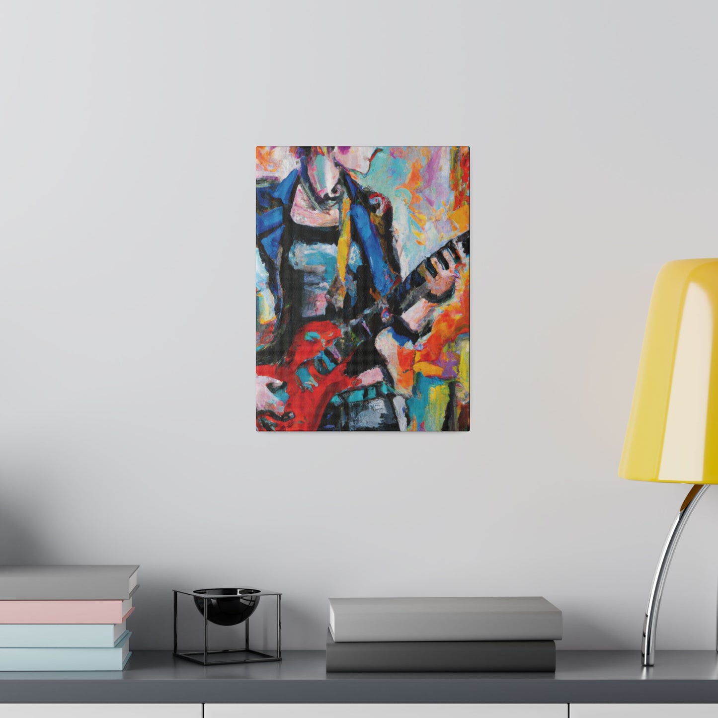 3278V - Rockstar Oil Painting Style Print | Poster | Home Decor | Wall Art | Music Art | Canvas