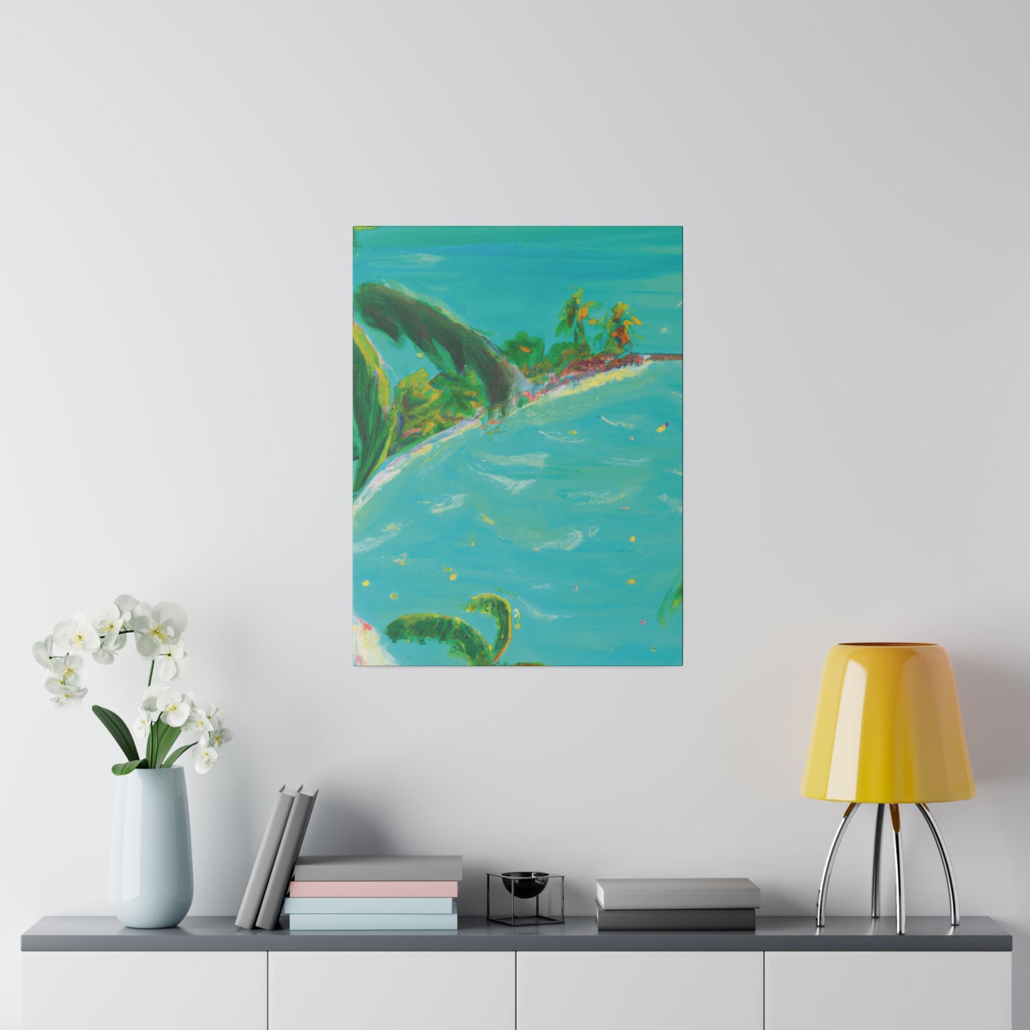 1935K - Bahamas Ocean Painting Print | Bahamas | Ocean | Beach | Poster | Home Decor | Wall Art | Canvas