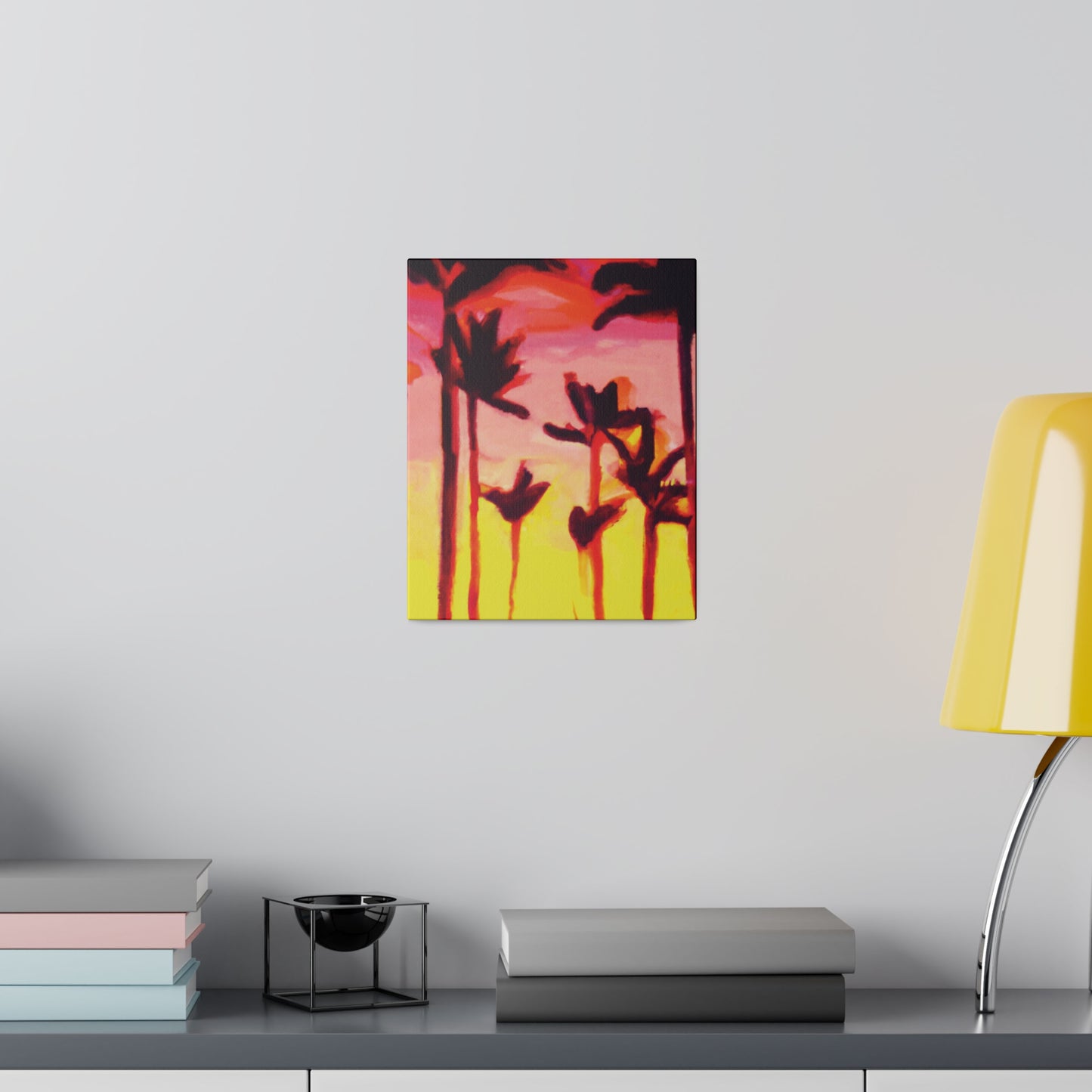 2249A - Miami Beach Sunset Painting Print | Miami | Beach | Sunset | Poster | Home Decor | Wall Art | Canvas