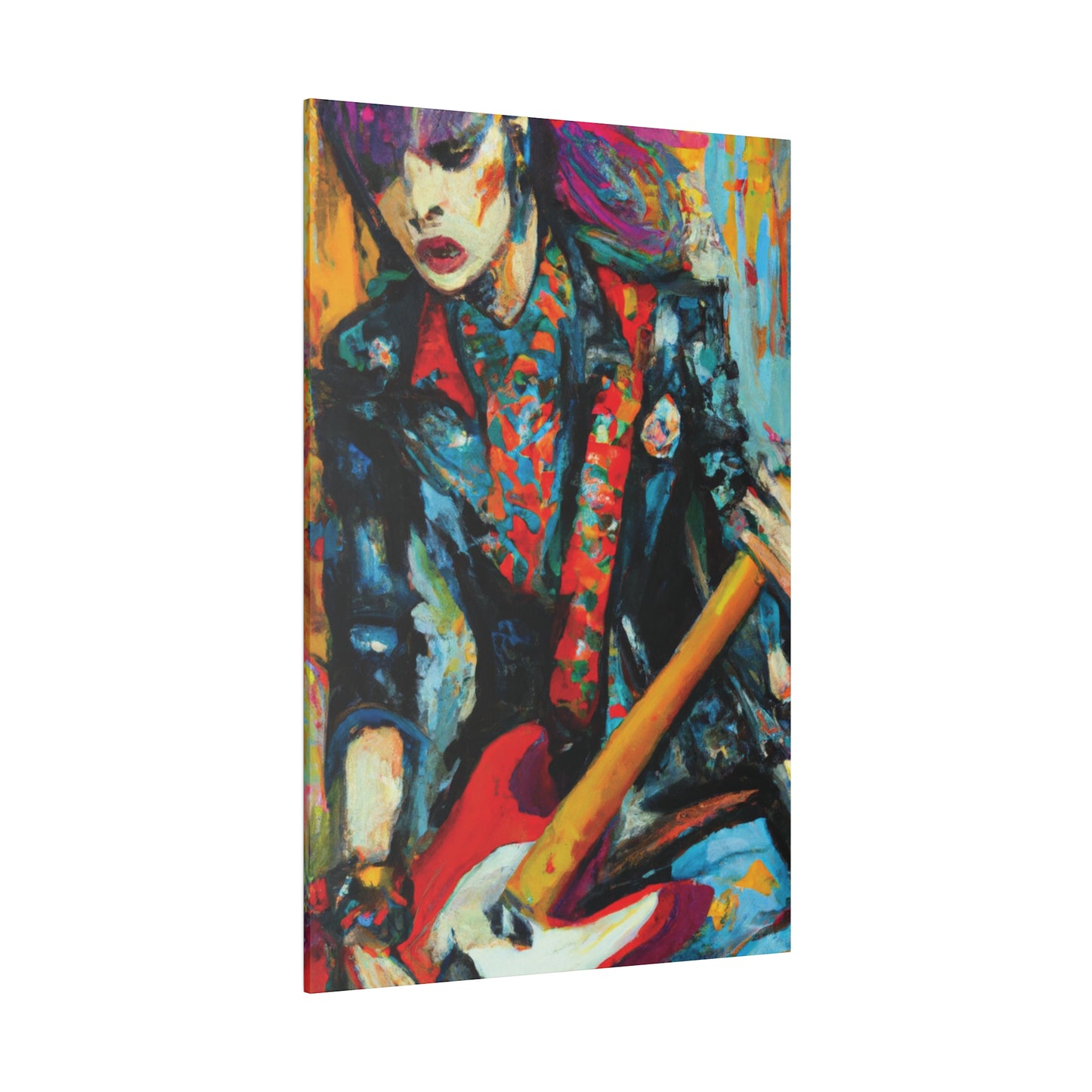 9697B - Rockstar Oil Painting Style Print | Poster | Home Decor | Wall Art | Music Art | Canvas