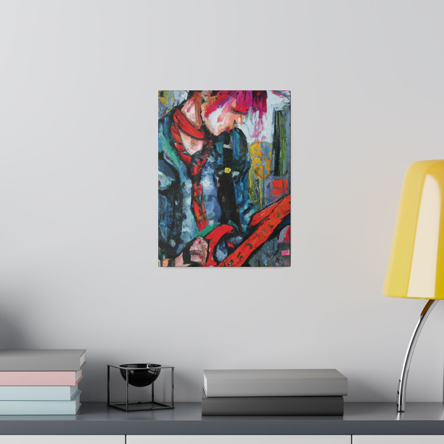 4972T - Rockstar Oil Painting Style Print | Poster | Home Decor | Wall Art | Music Art | Canvas