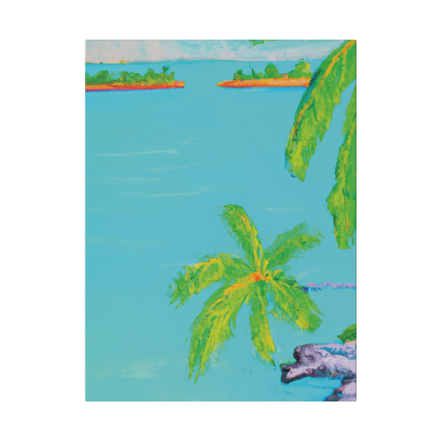 8932V - Bahamas Ocean Painting Print | Bahamas | Ocean | Beach | Poster | Home Decor | Wall Art | Canvas