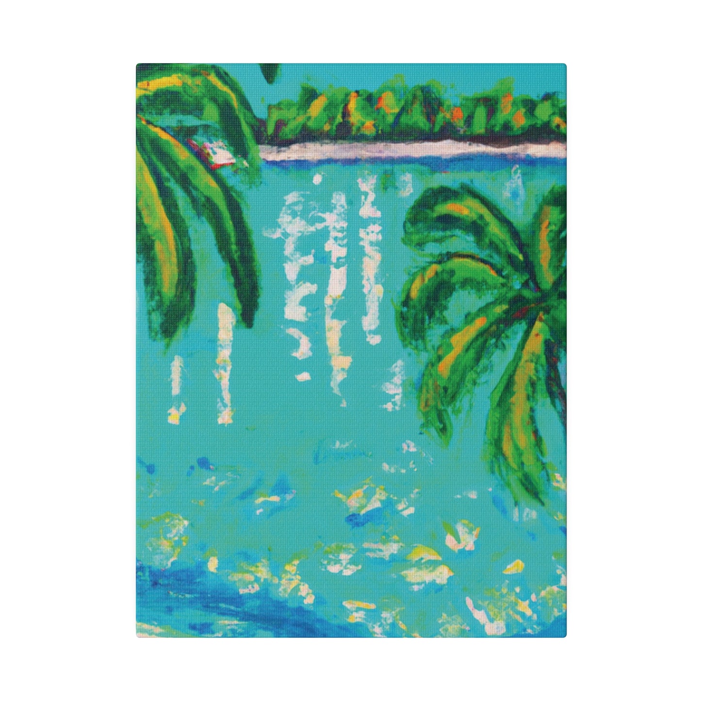 6412Q - Bahamas Ocean Painting Print | Bahamas | Ocean | Beach | Poster | Home Decor | Wall Art | Canvas