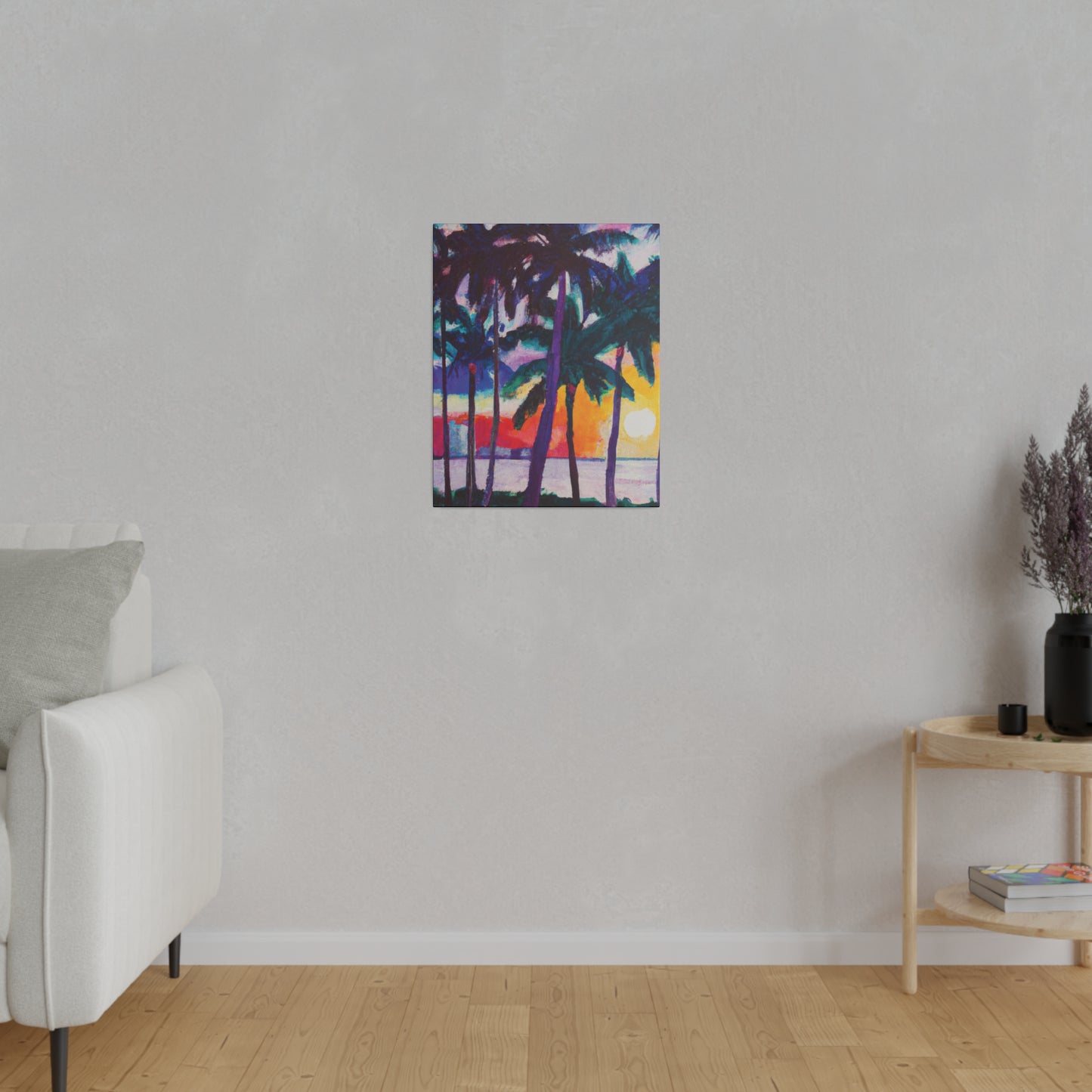 3259X - Miami Beach Sunset Painting Print | Miami | Beach | Sunset | Poster | Home Decor | Wall Art | Canvas