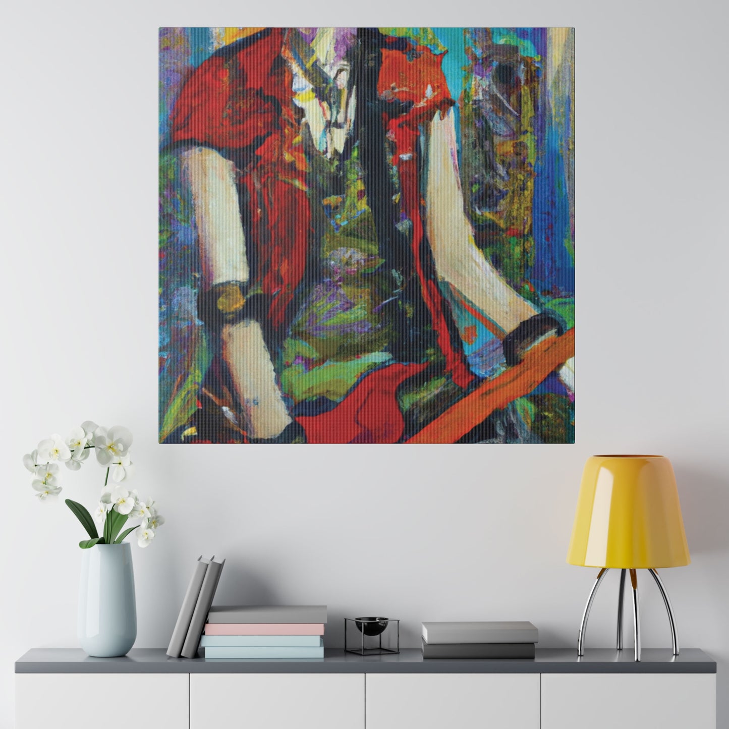 2205O - Rockstar Oil Painting Style Print | Poster | Home Decor | Wall Art | Music Art | Canvas