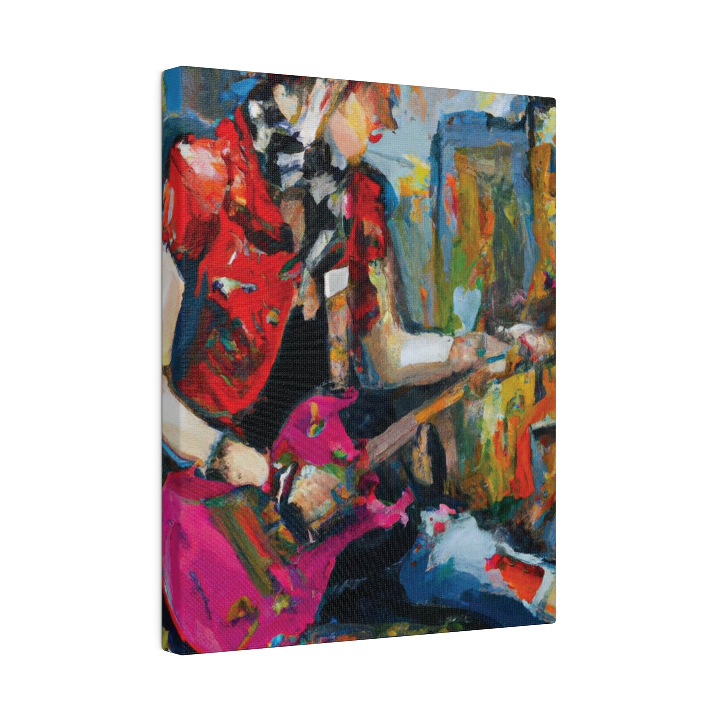 9666G - Rockstar Oil Painting Style Print | Poster | Home Decor | Wall Art | Music Art | Canvas