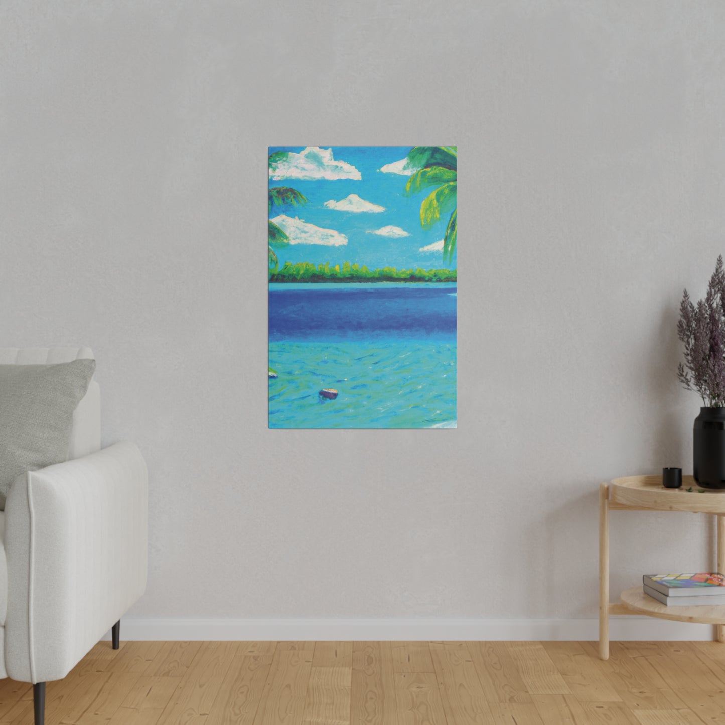 4513K - Bahamas Ocean Painting Print | Bahamas | Ocean | Beach | Poster | Home Decor | Wall Art | Canvas