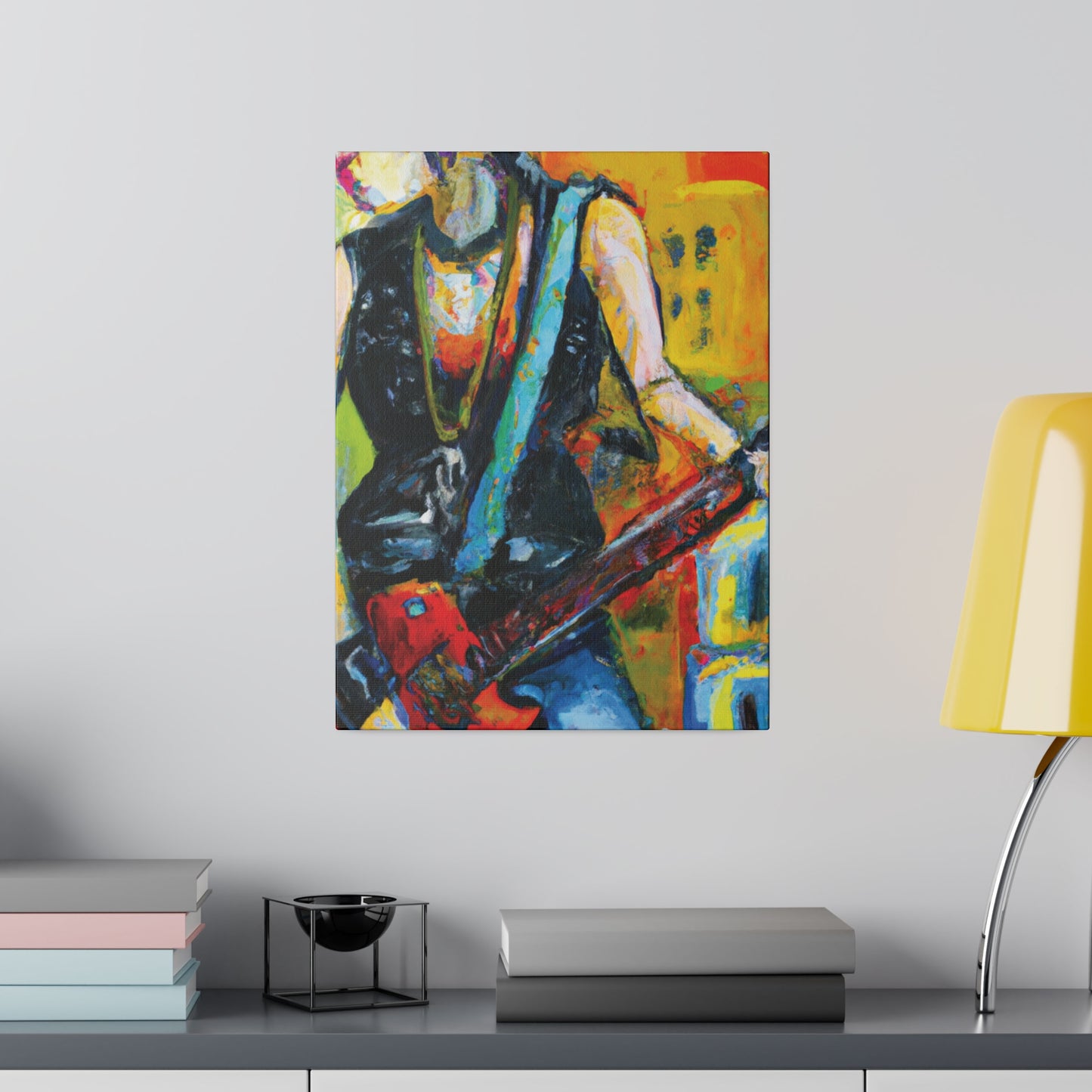 4336U - Rockstar Oil Painting Style Print | Poster | Home Decor | Wall Art | Music Art | Canvas