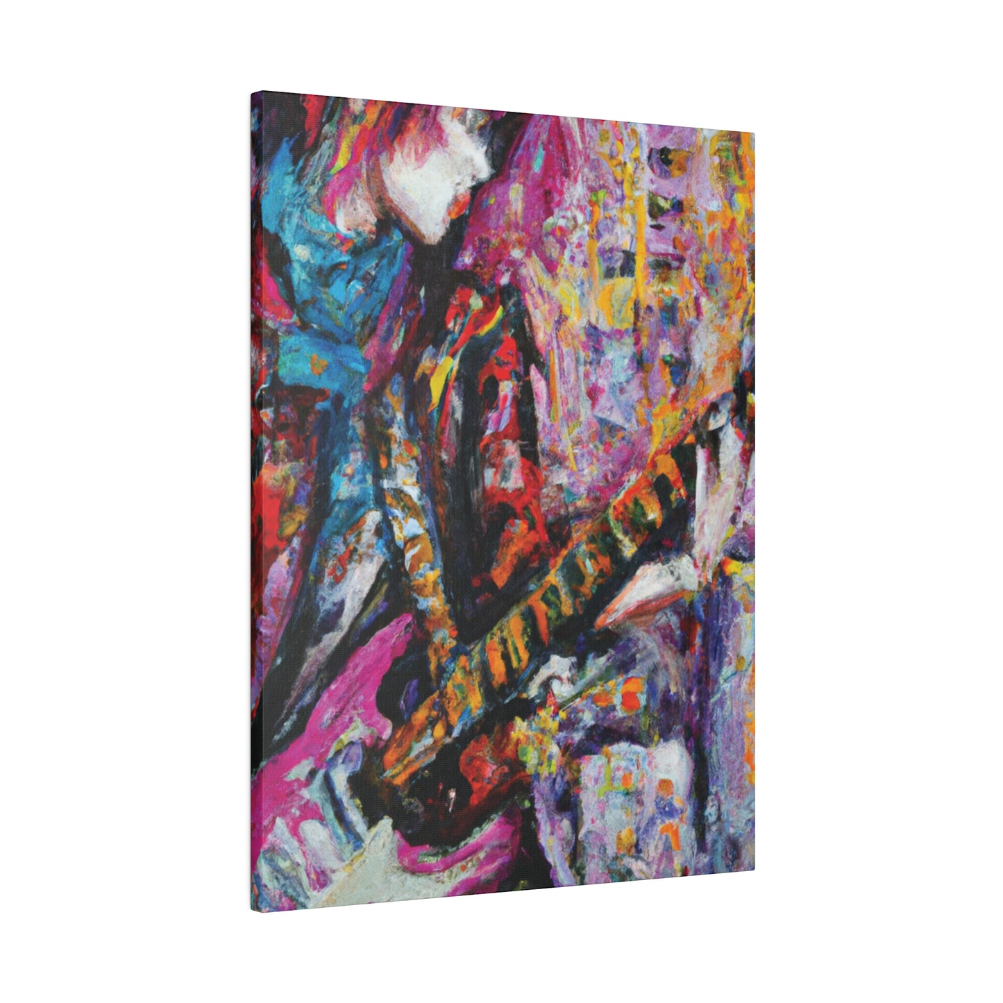 7772X - Rockstar Oil Painting Style Print | Poster | Home Decor | Wall Art | Music Art | Canvas