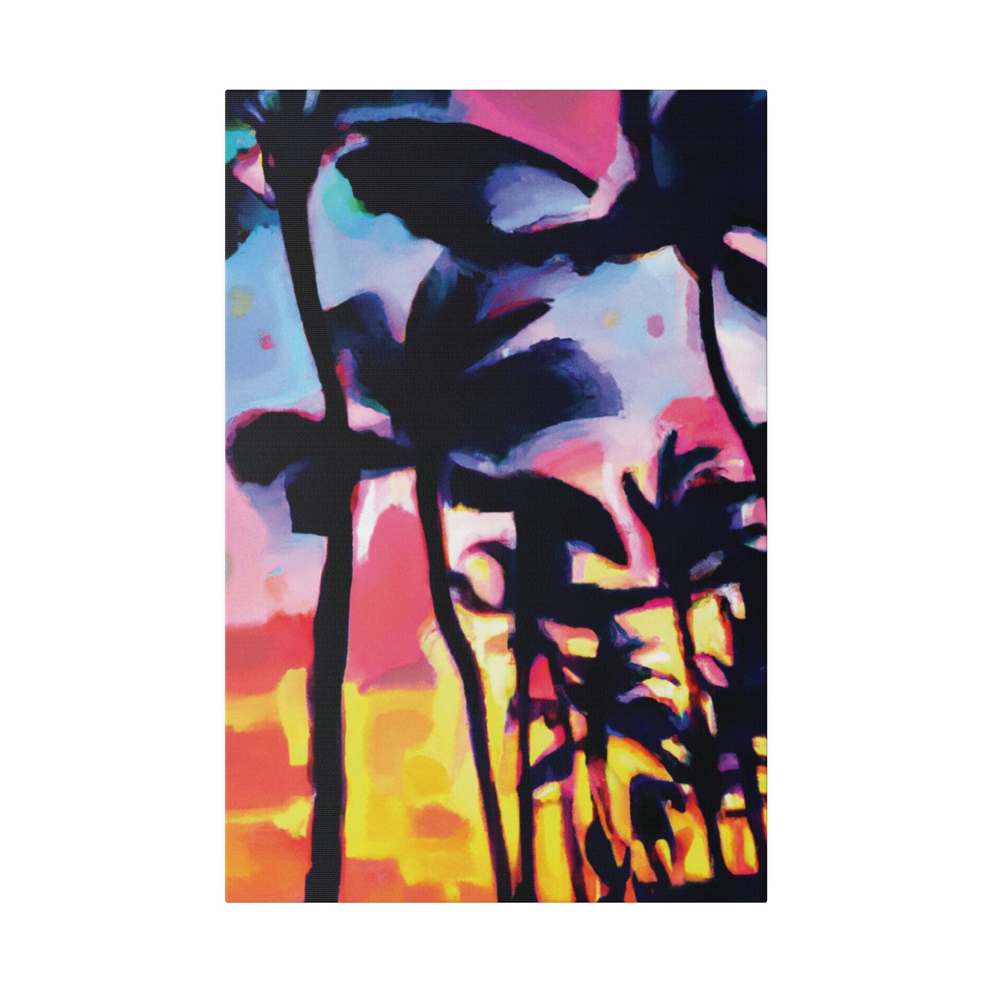 2637V - Miami Beach Sunset Painting Print | Miami | Beach | Sunset | Poster | Home Decor | Wall Art | Canvas