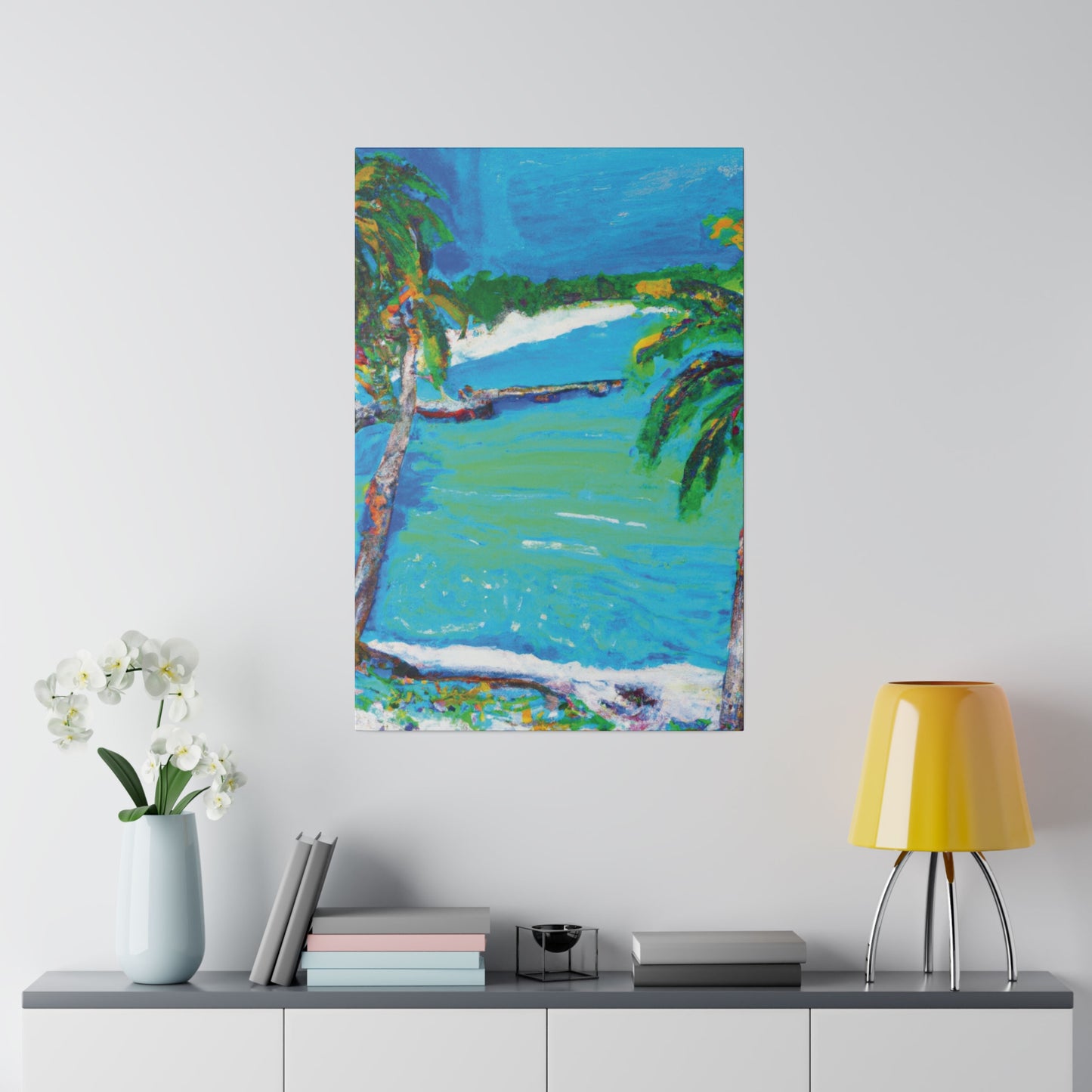 2499M - Bahamas Ocean Painting Print | Bahamas | Ocean | Beach | Poster | Home Decor | Wall Art | Canvas